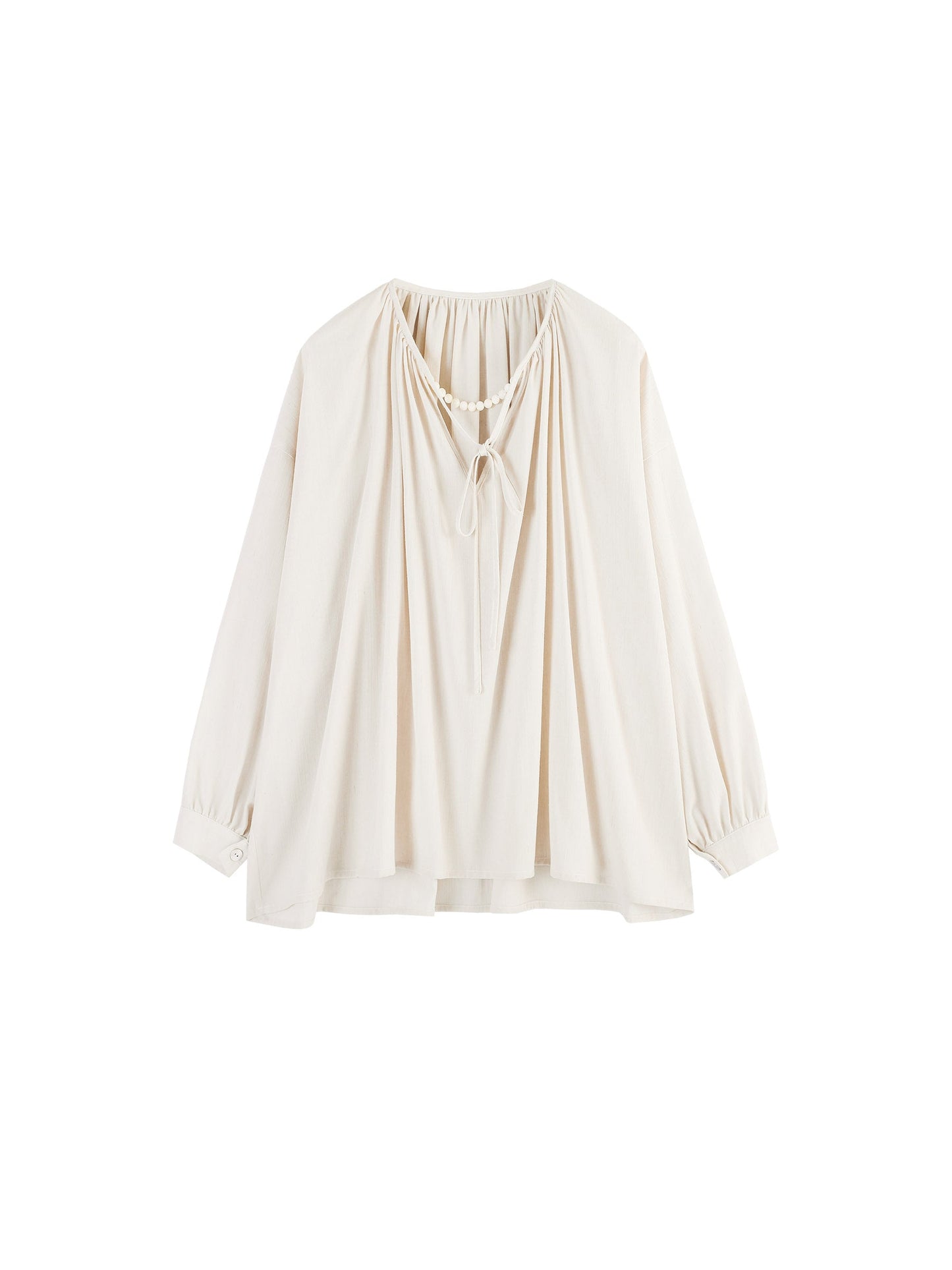 CUBIC Women's Oversized A-line Pleated Blouse
