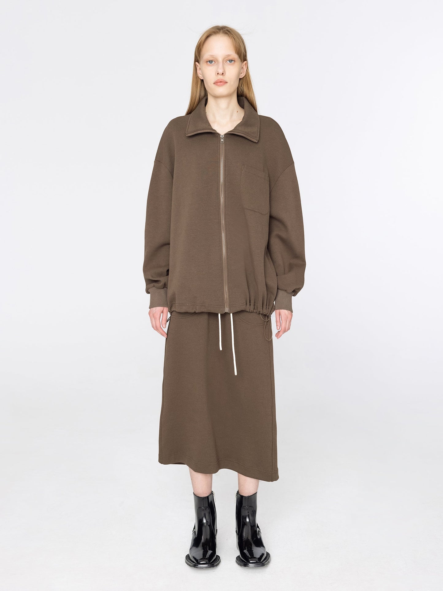 Oversized Zip Up Jacket