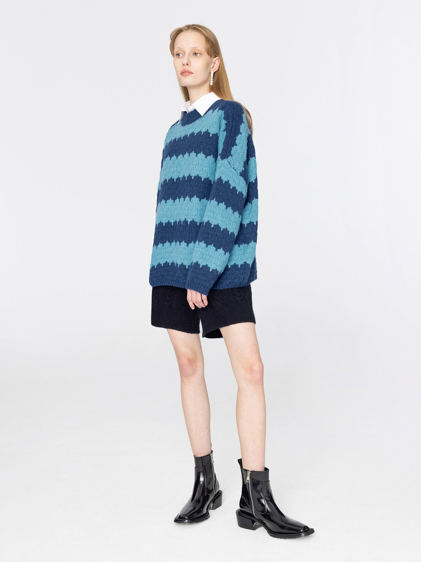 Fishbone Knit Shorts