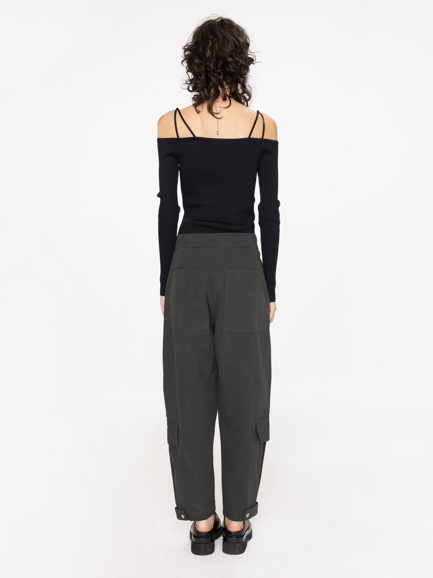 Pleat Cargo Trousers