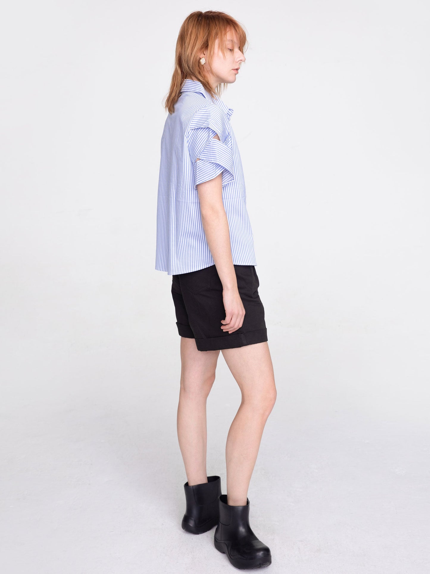 Pinstriped Short Sleeved Shirt