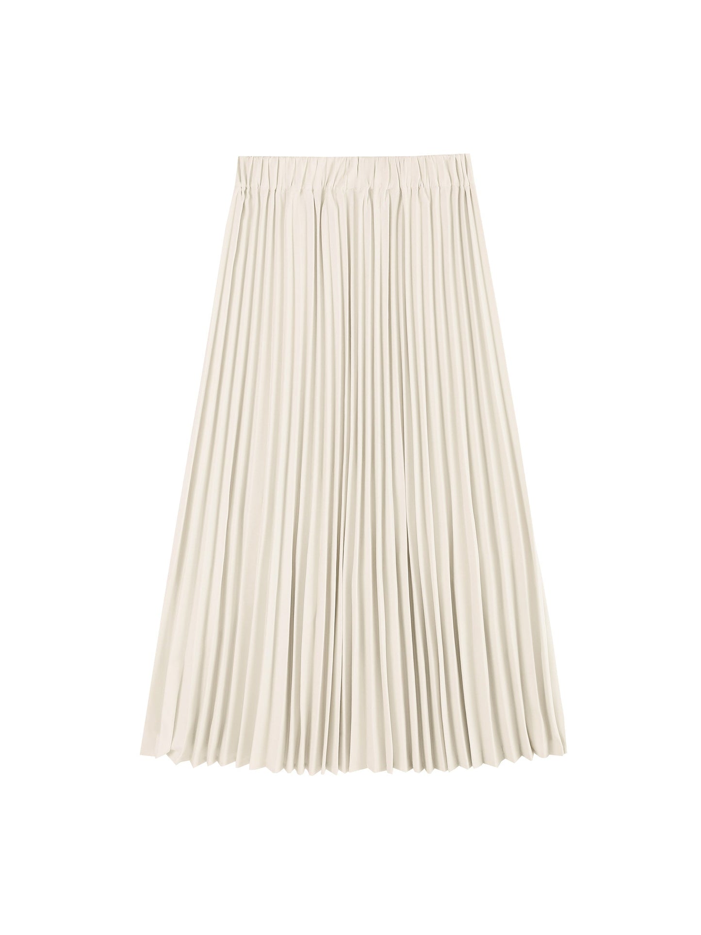 CUBIC Women's Sheer Panel Pleated Midi Skirt