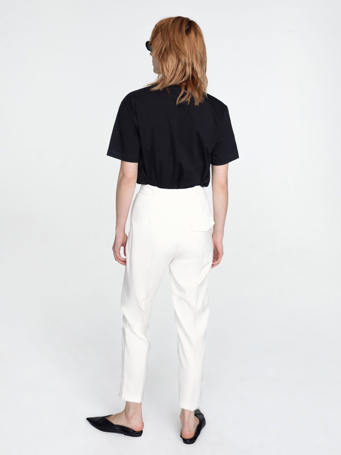 CUBIC Women's Cropped Cigarette Pants