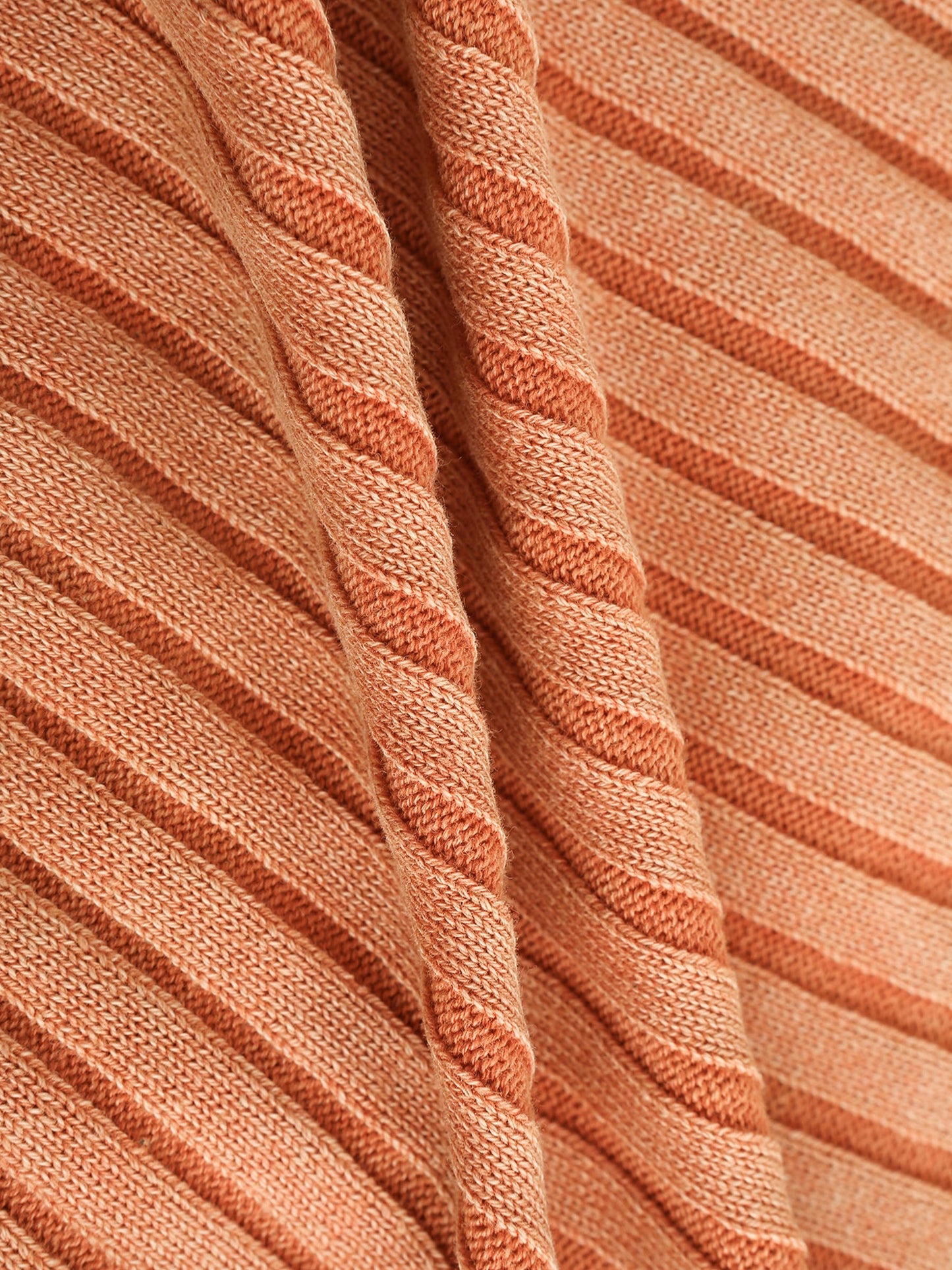Cropped Ribbed Knit Cardigan