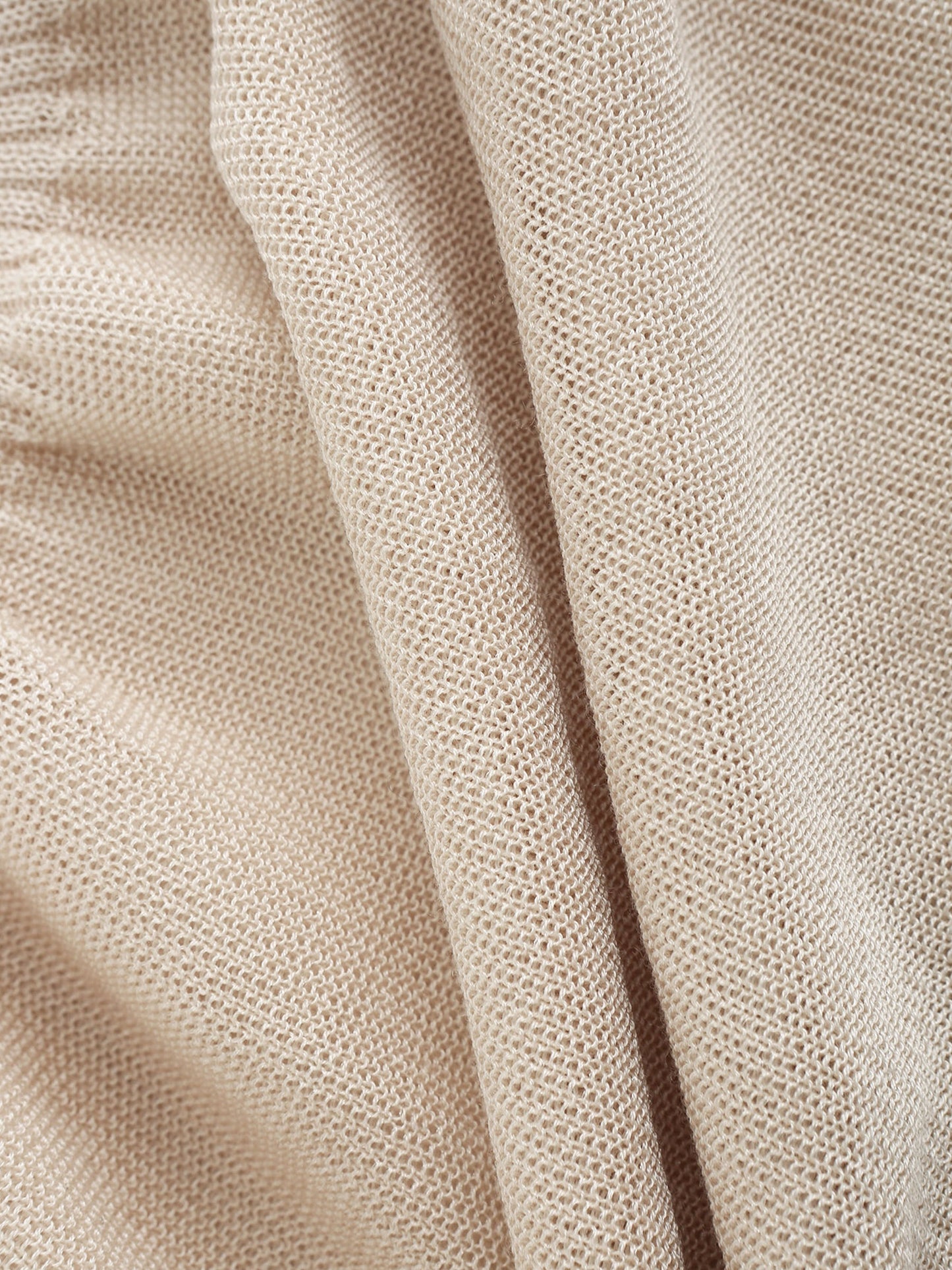 Fine Knit Strapless Top with Detached Sleeves