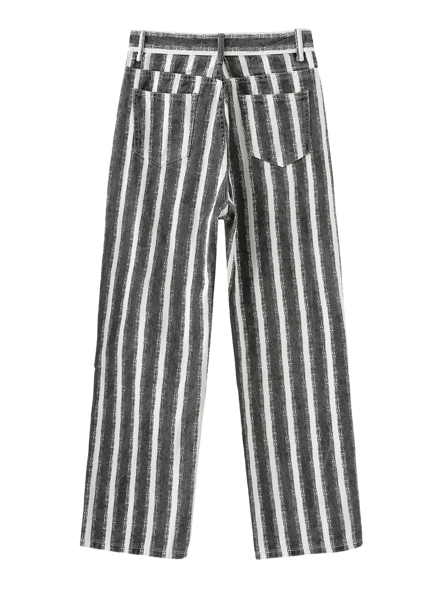 CUBIC Women's Thick Chalk Striped Jeans