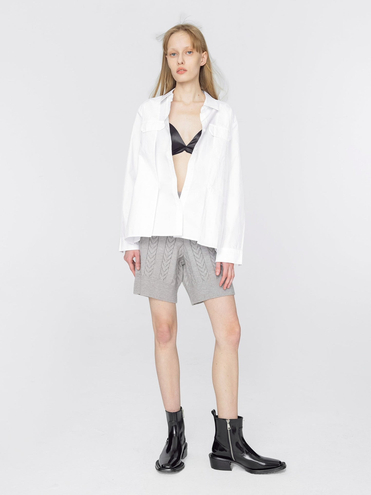 Fishbone Knit Shorts