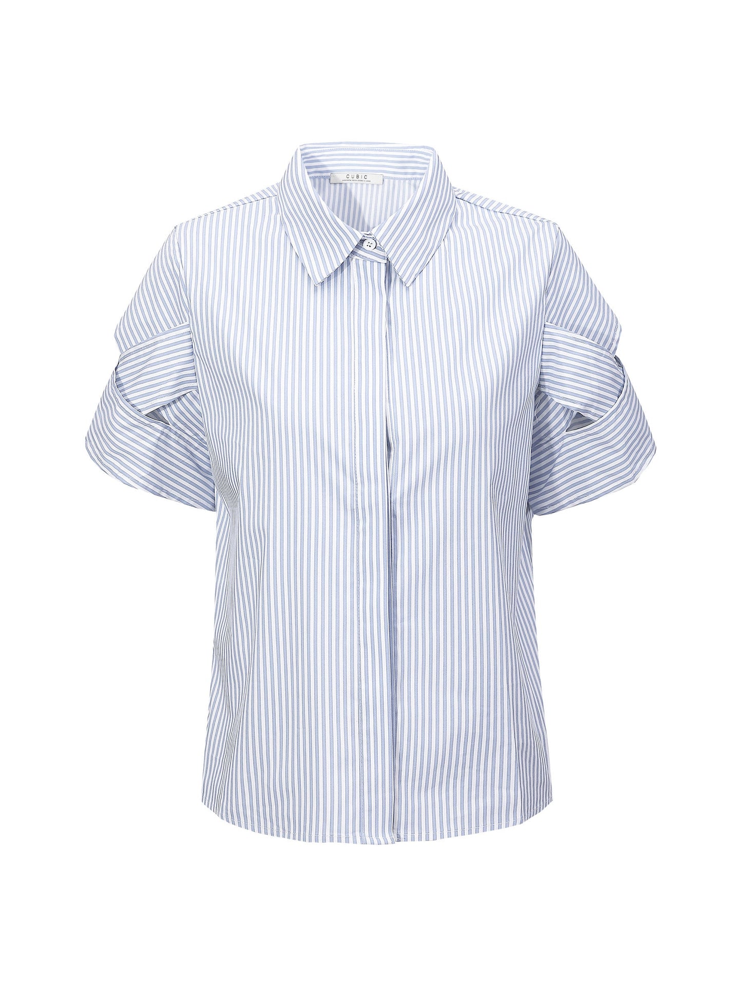 Pinstriped Short Sleeved Shirt