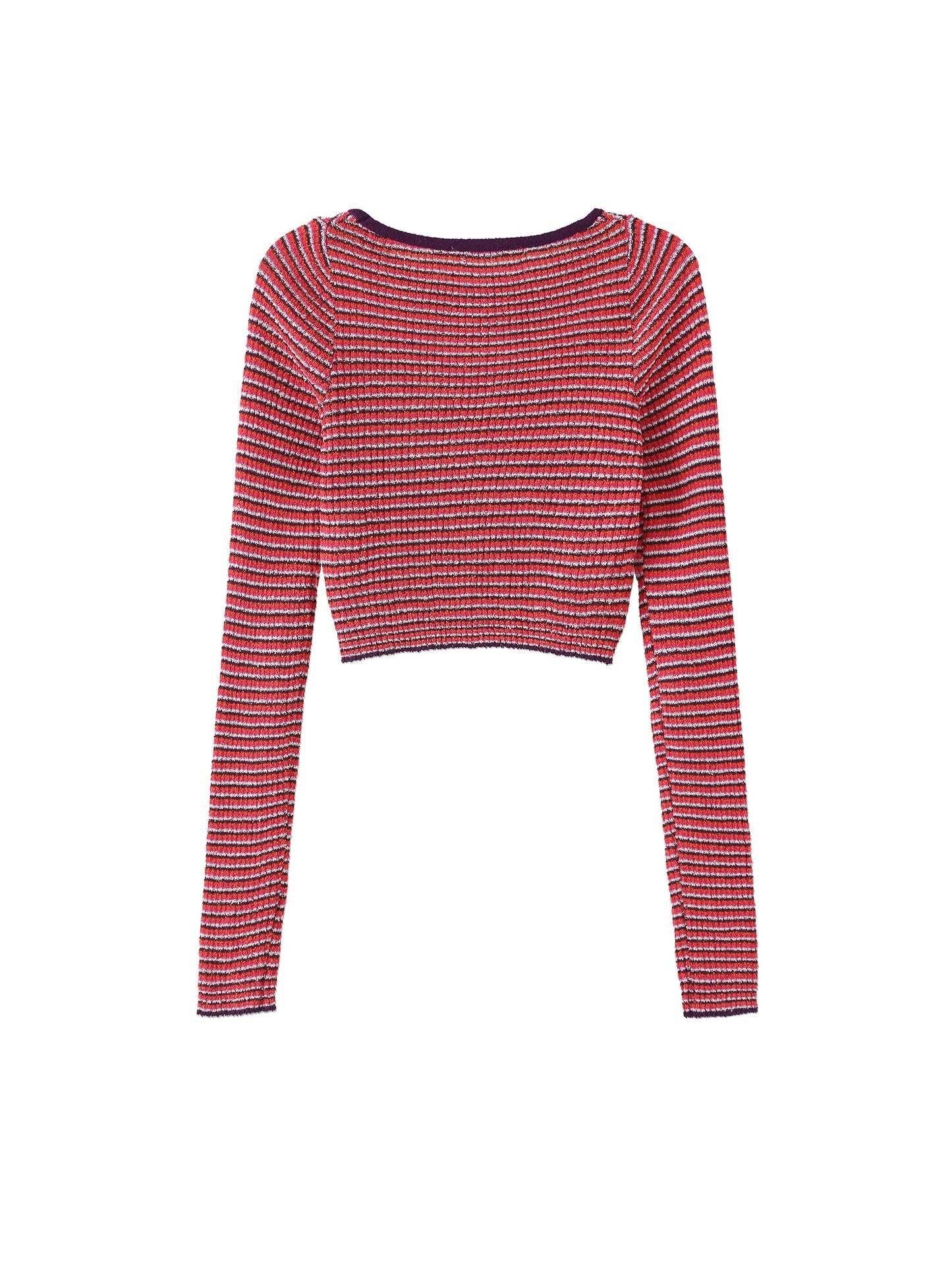Striped Fitted Long Sleeve Top