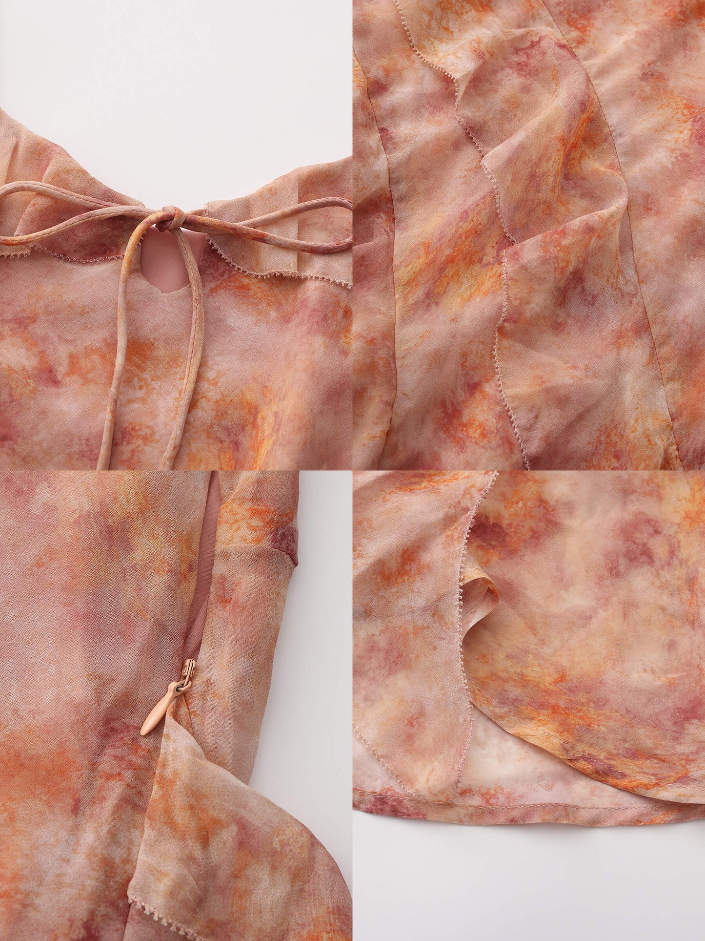 Asymmetrical Floral Print Cami Dress