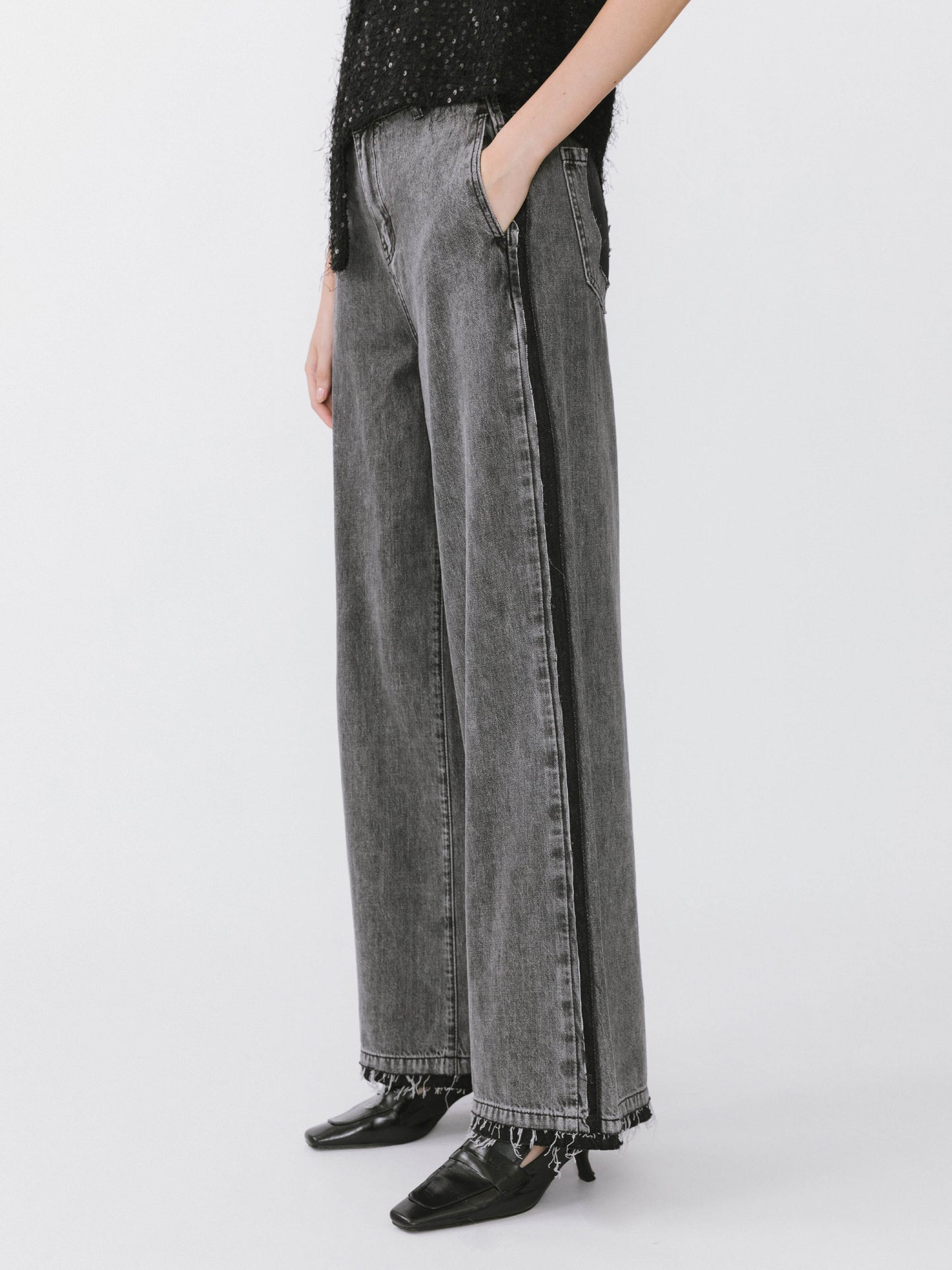 High Waist Barrel Leg Jeans