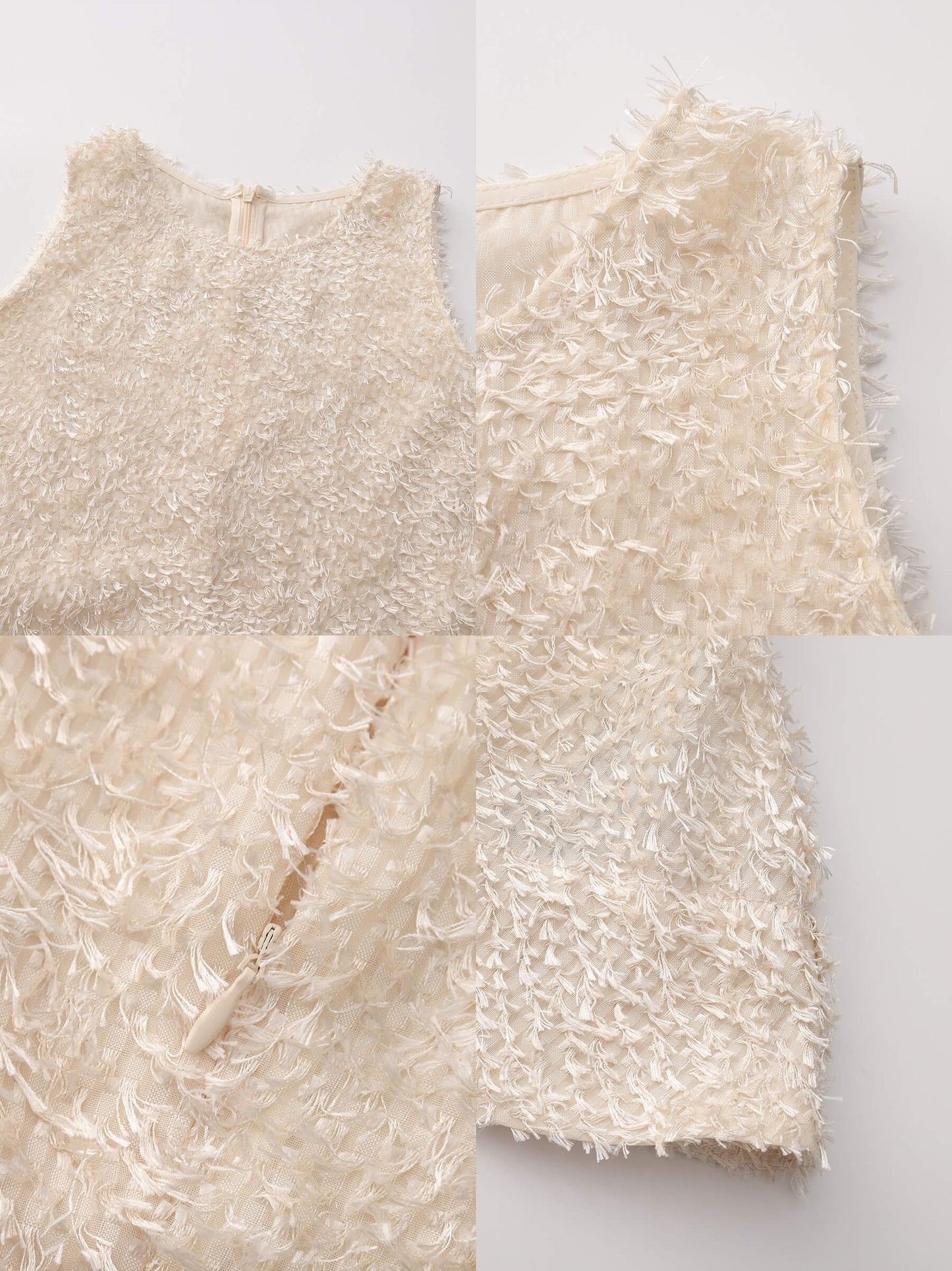 Fringe Feather Sleeveless Vest