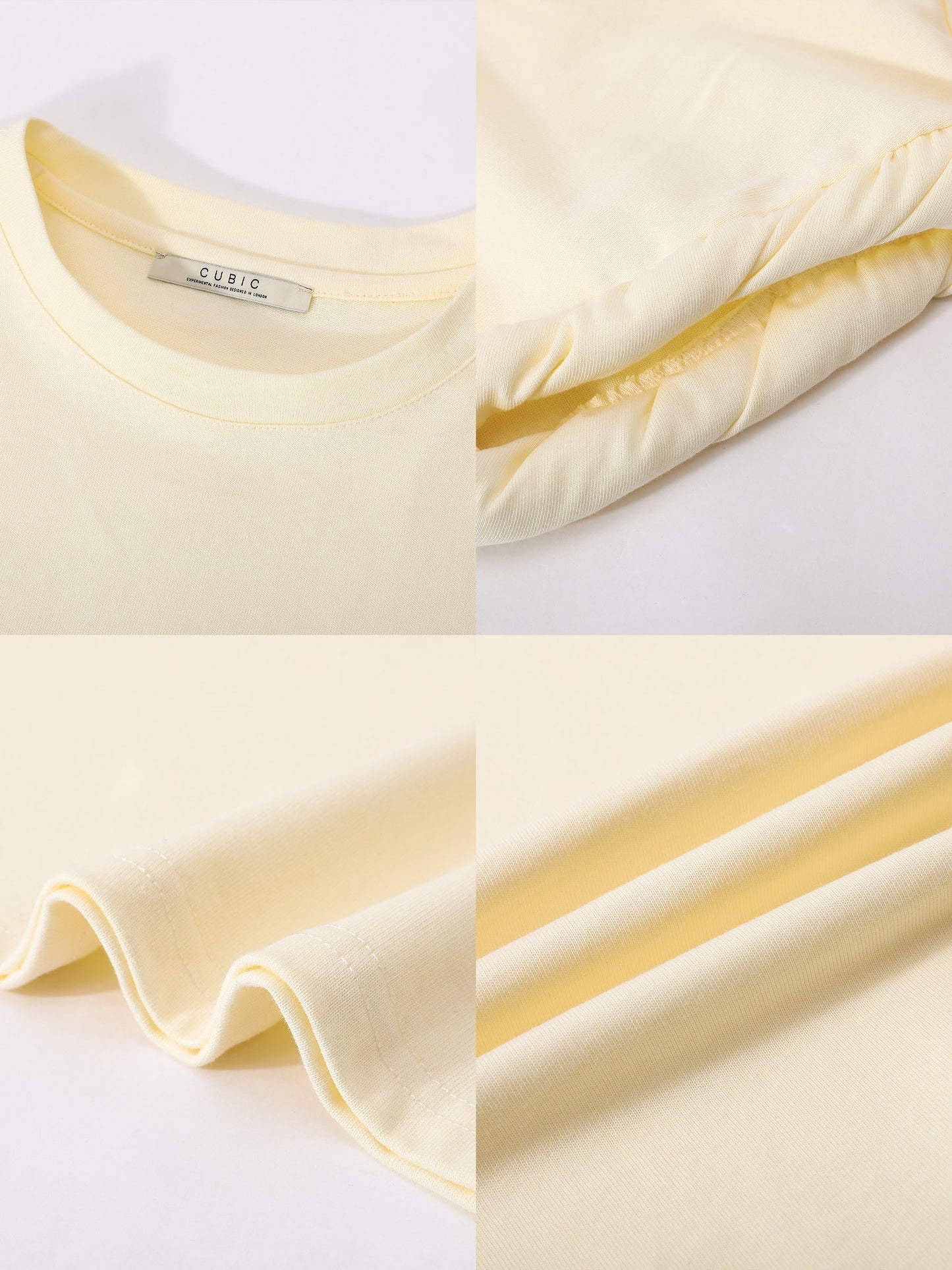 Round Neck White Casual T-shirt