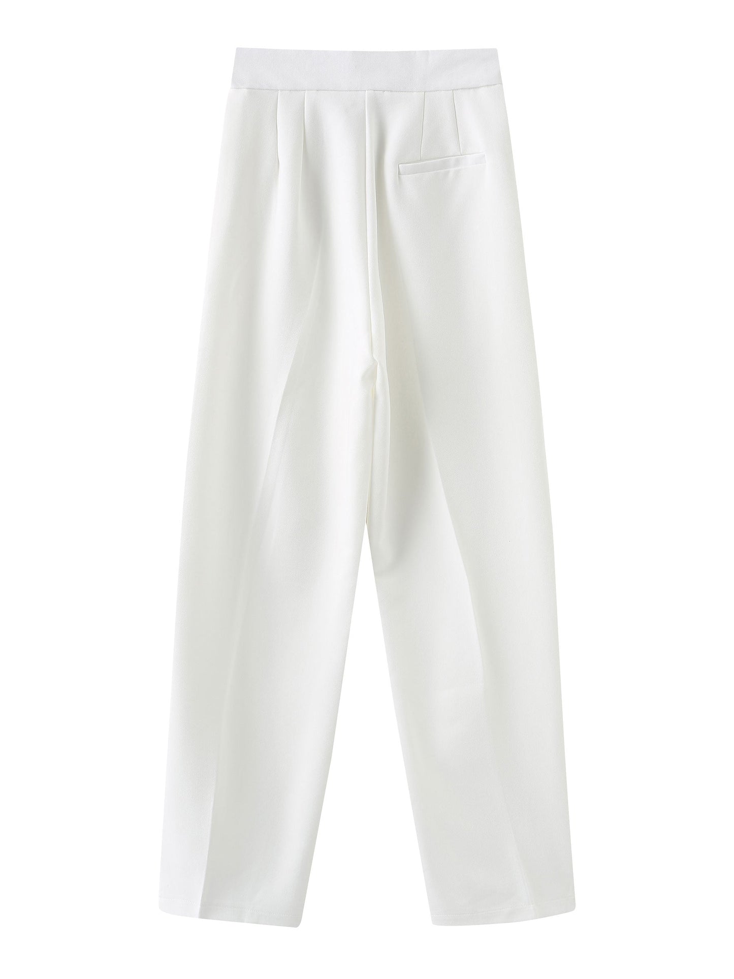 CUBIC Women's Wide Leg Tailored Trousers with Loose Ties