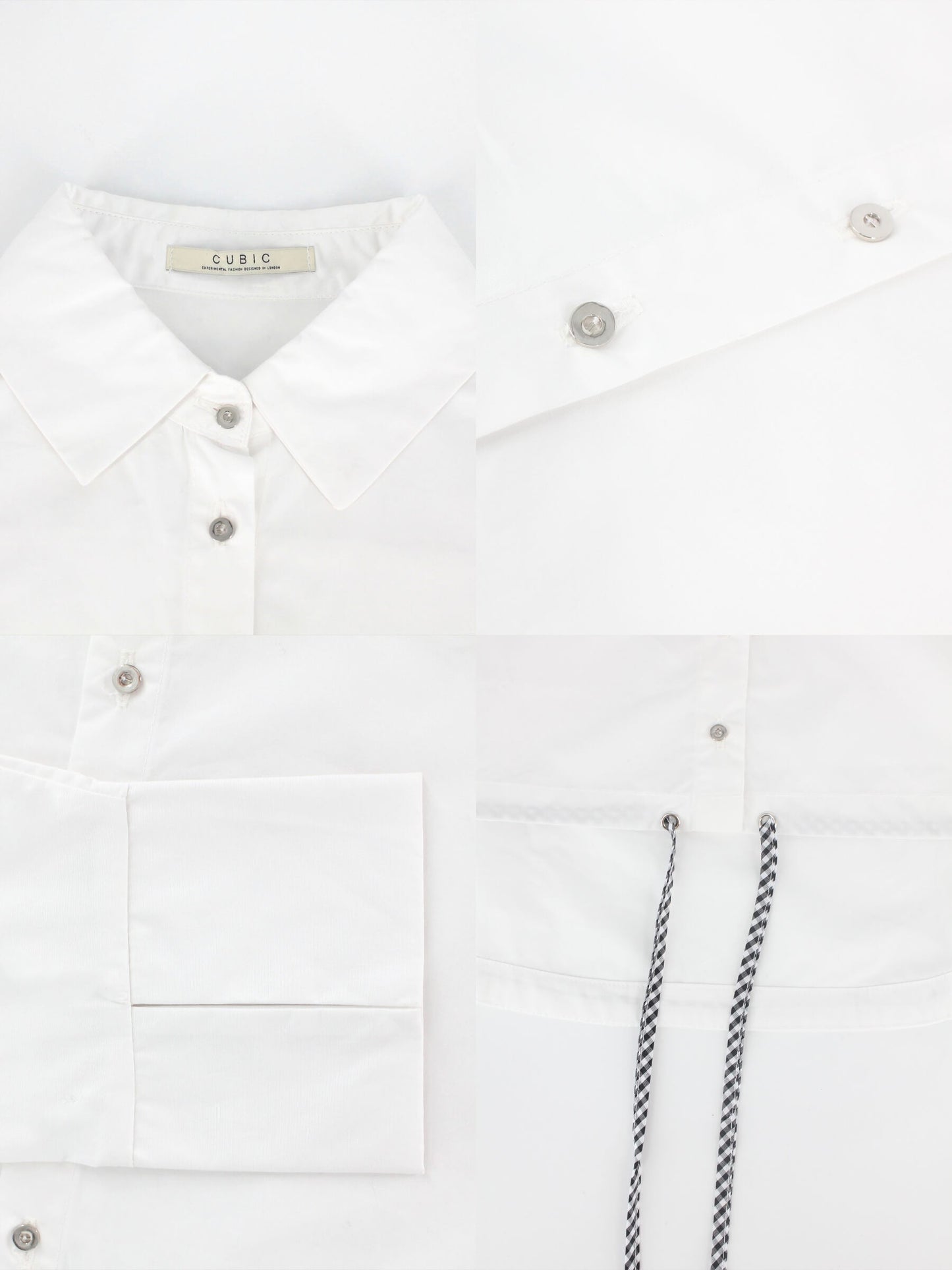 Extra Cropped Shirt with Drawstring Waist