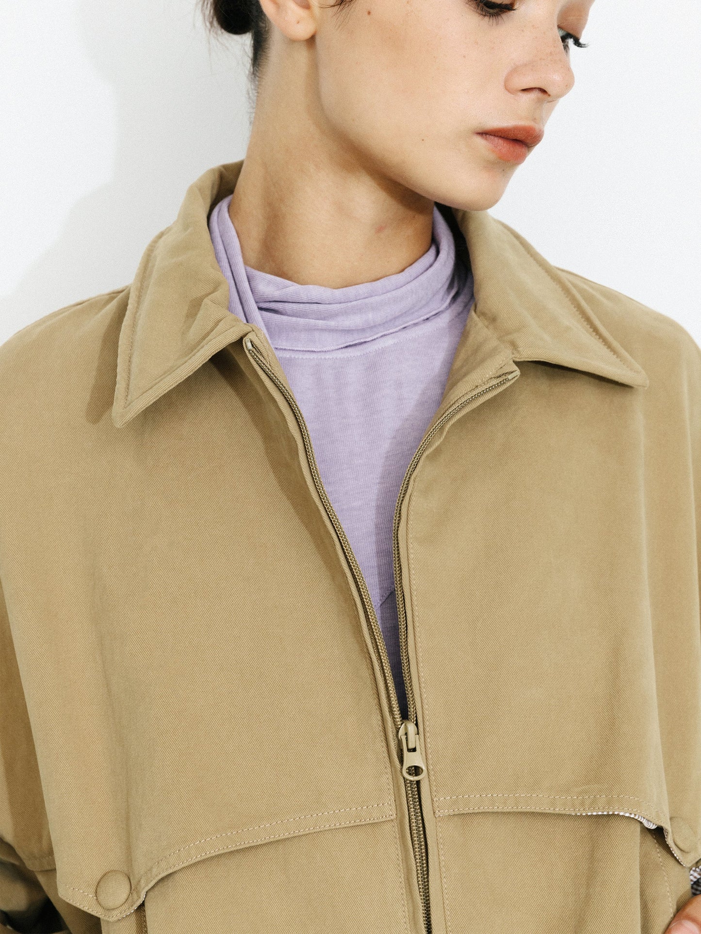 100% Cotton Mouldable Collar Casual Jacket