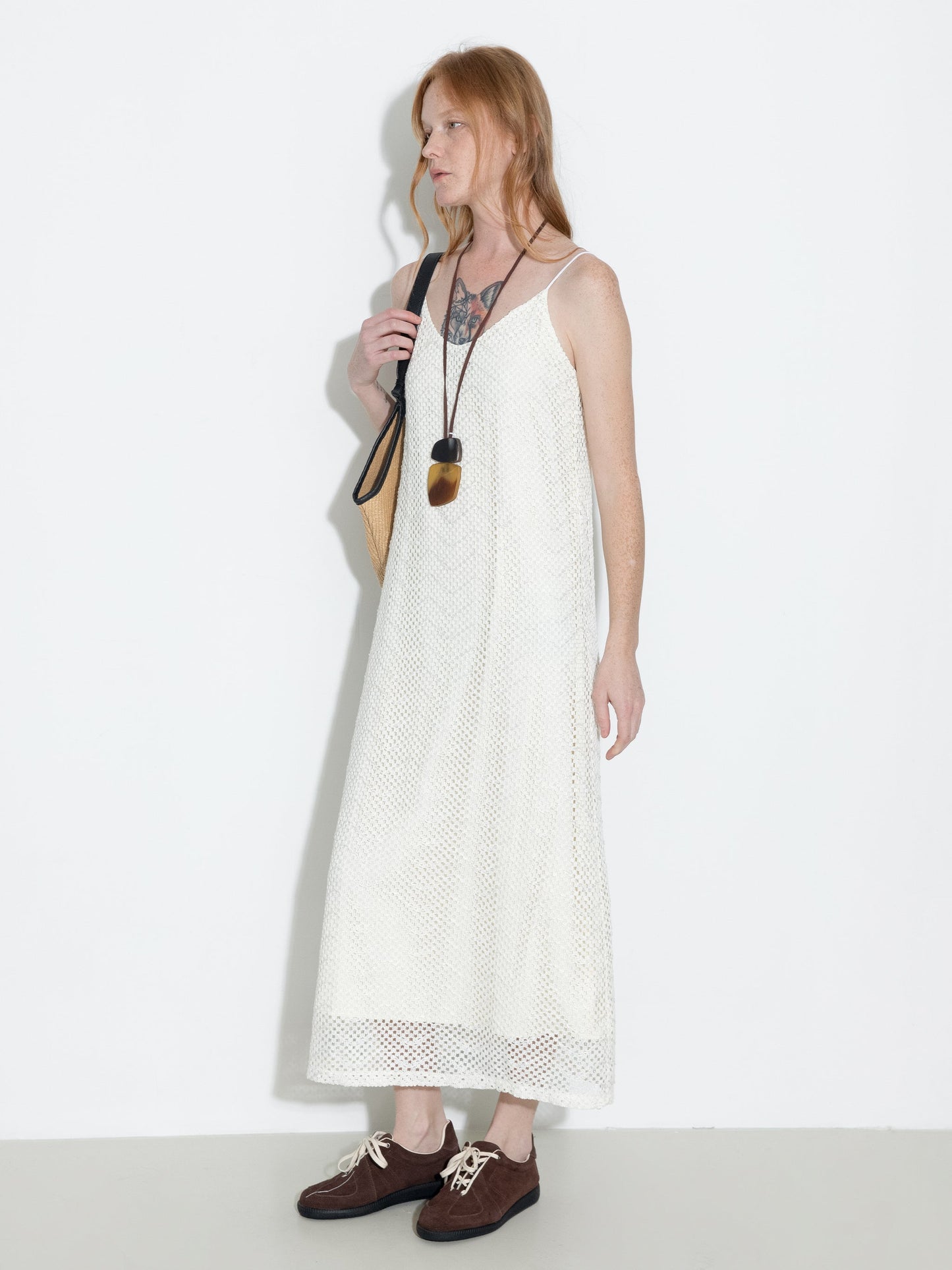 Lace Hollow Out A-Line Sling Dress