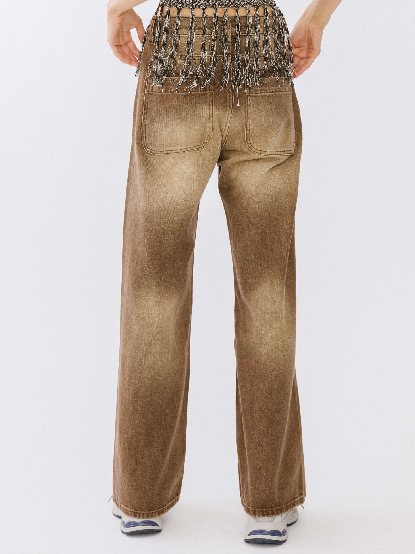 High Waisted Washed Out Boyfriend Jeans