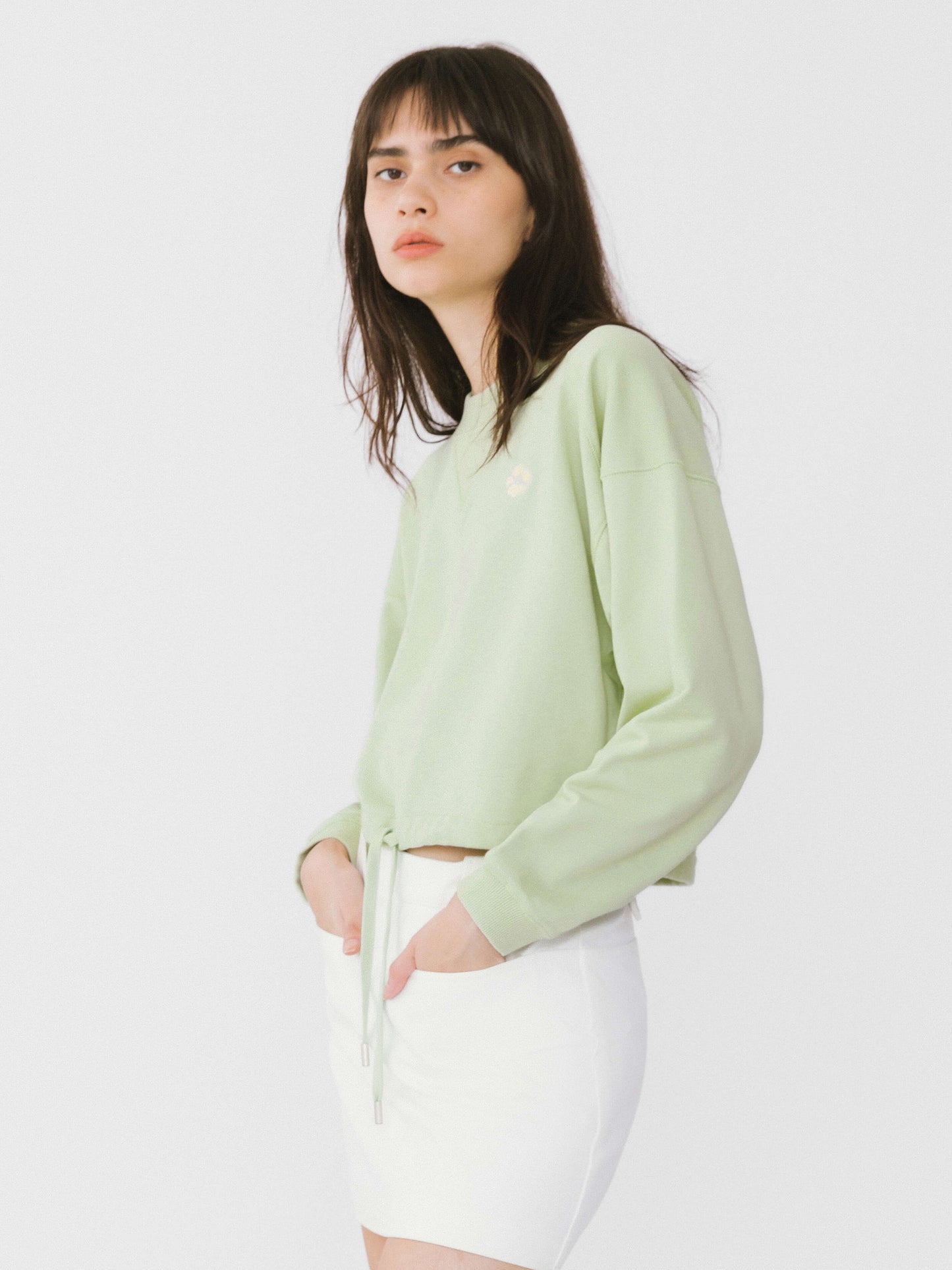 Short Basic Sweatshirt