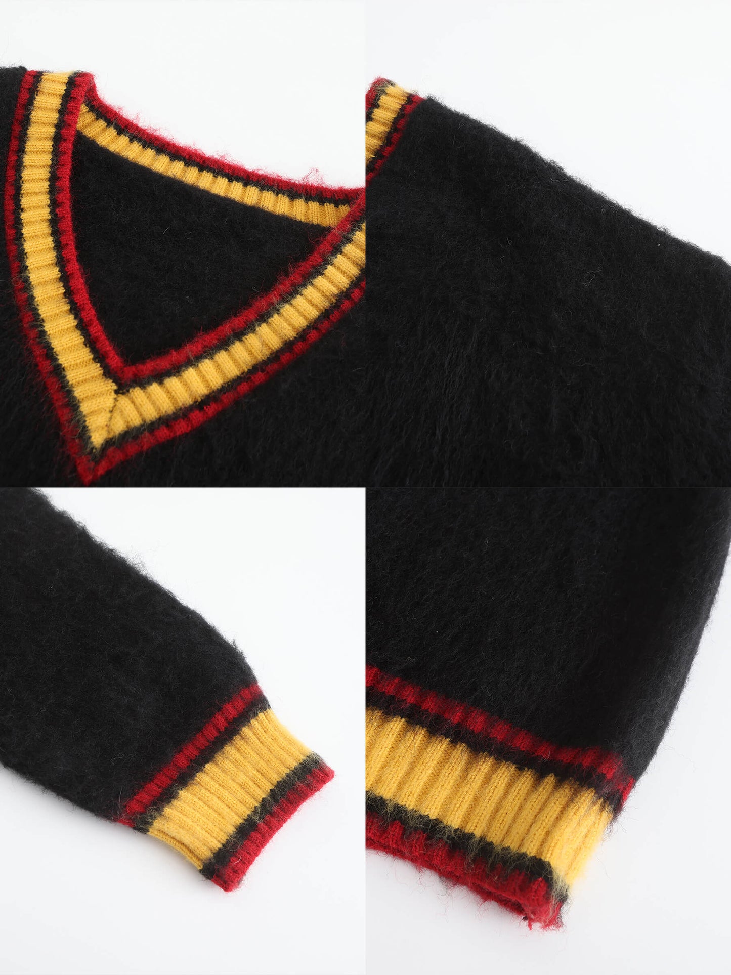 Knitted V-Neck Pullover