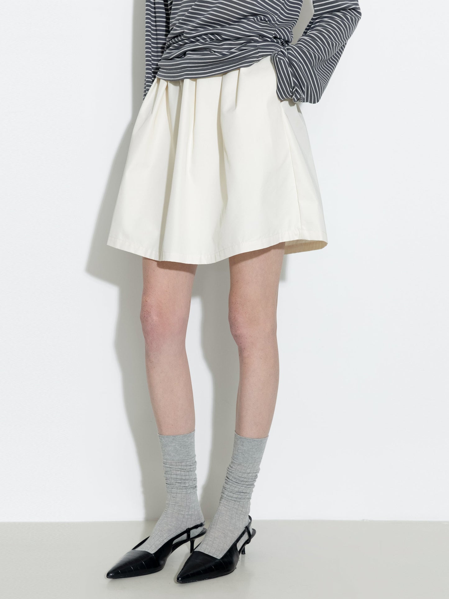 A-line Skirt with Cotton blend