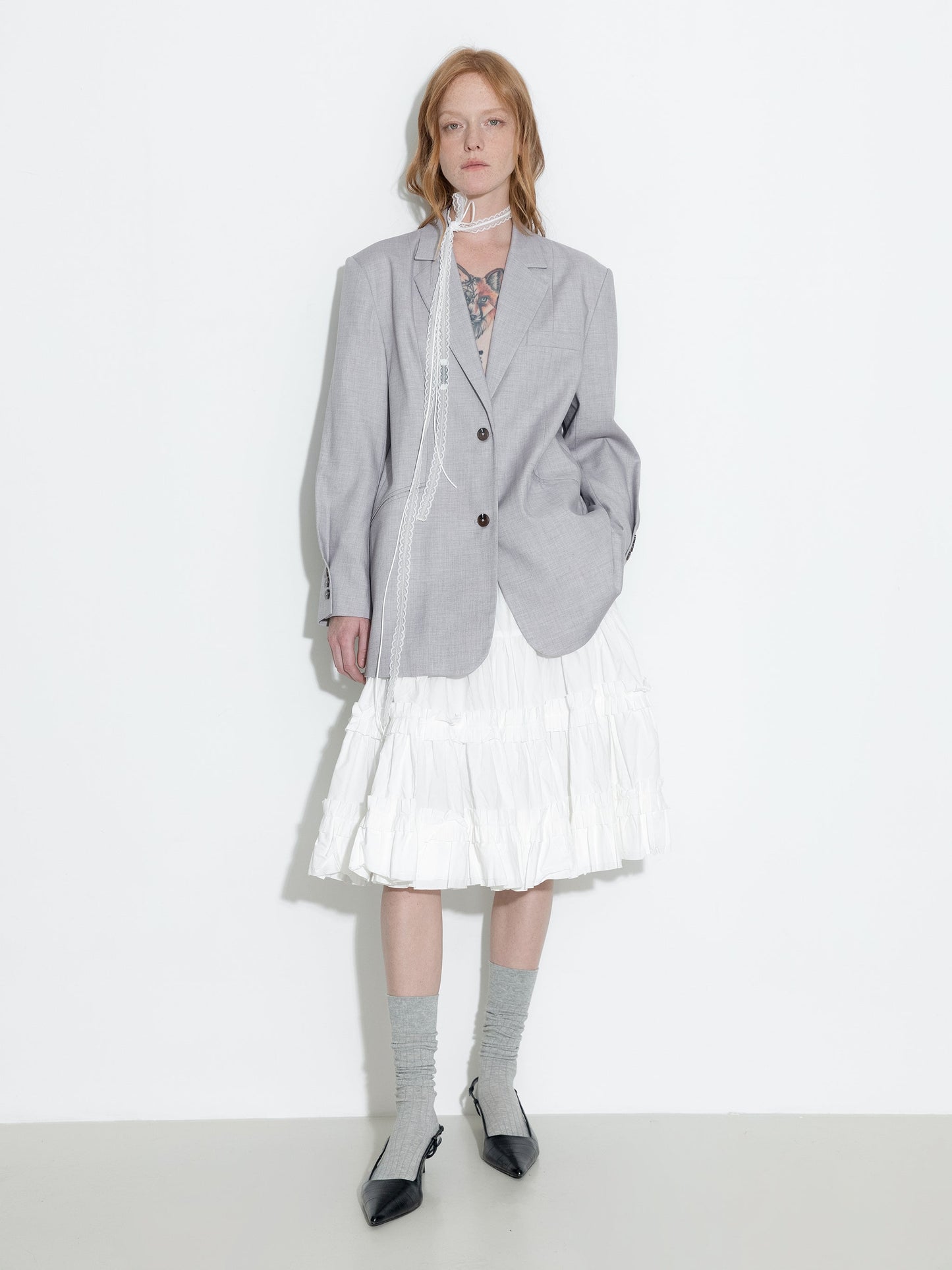 Pure Cotton Ruffle Cake Skirt