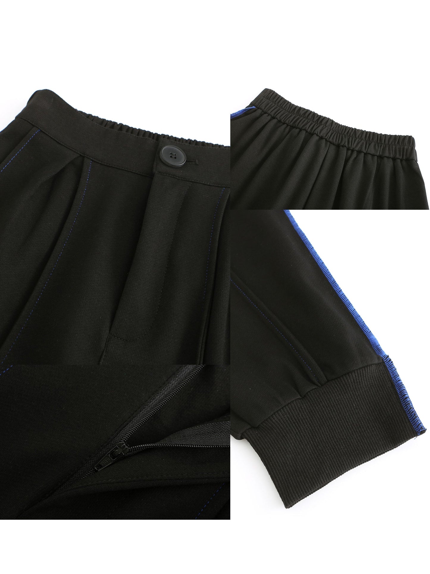 CUBIC Women's High Waisted Cuffed Pleated Pants