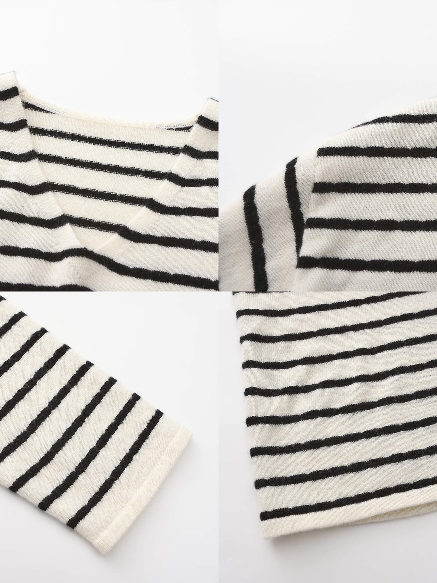 ONE BY CUBIC Striped Wool Knitted Jumper