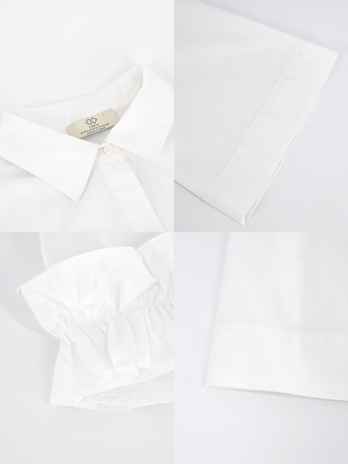 Half Sleeve Shirt with Ruffled Hem