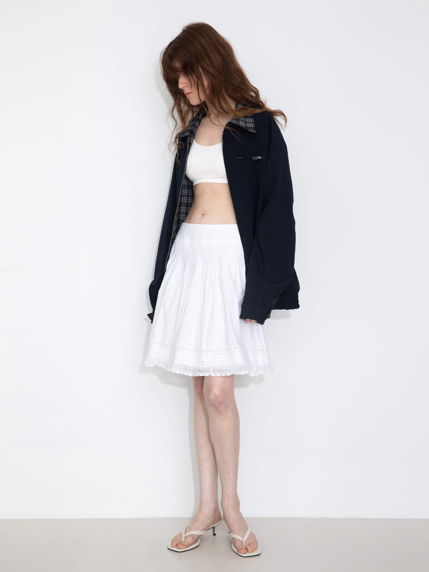 Reversible Jacket with Color-Block Collar
