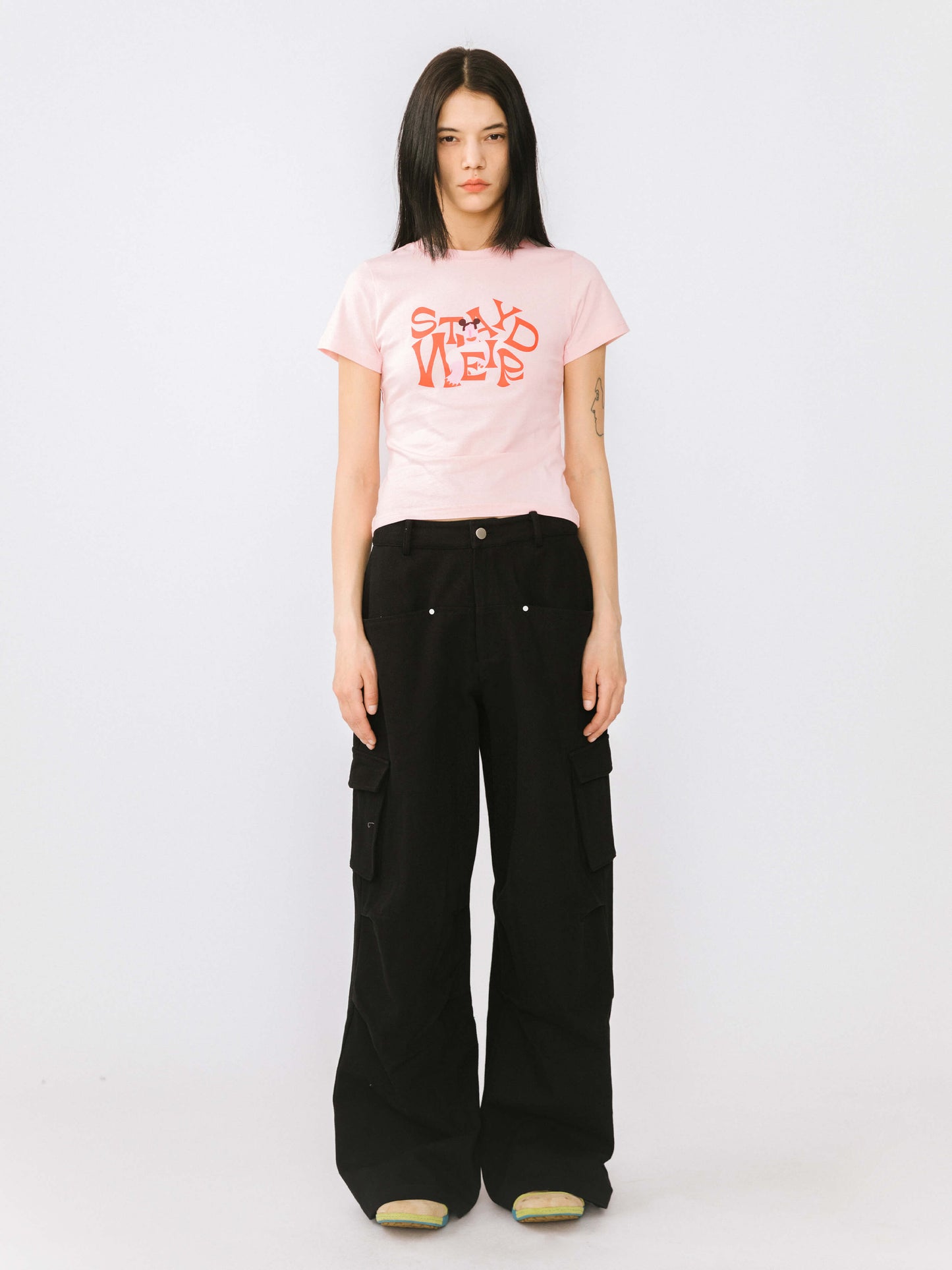 "Stay Weird" Printed T-Shirt
