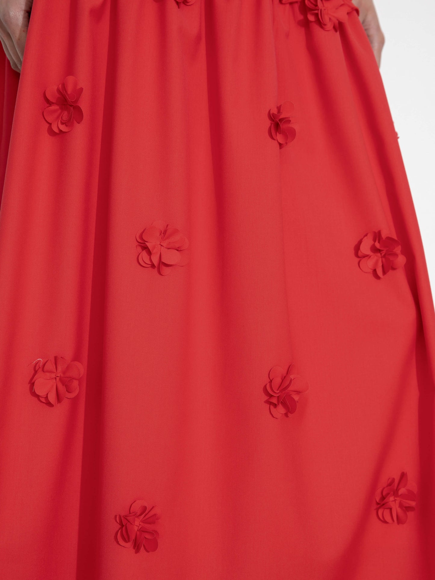 3D Floral Maxi Skirt