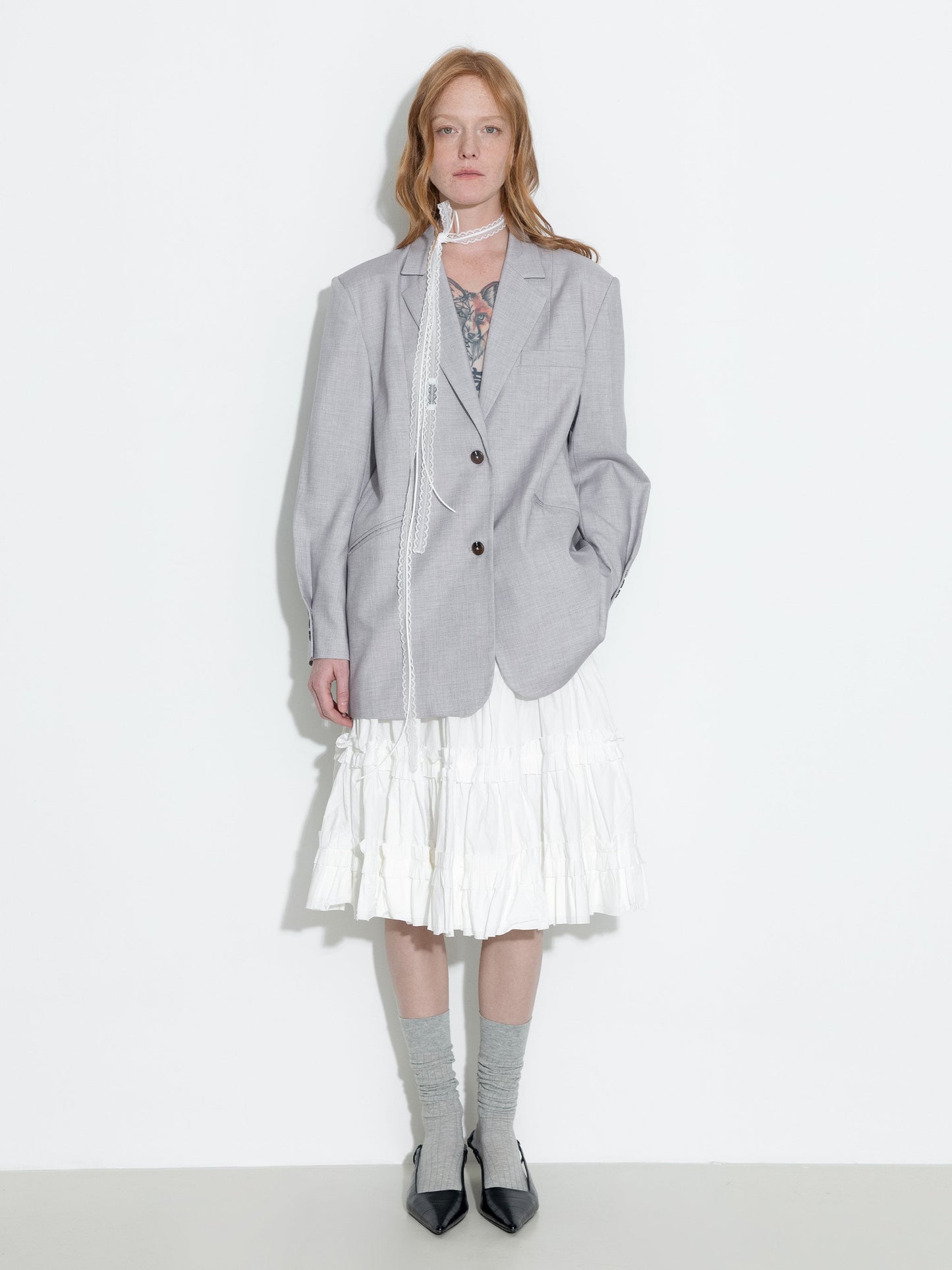 Pure Cotton Ruffle Cake Skirt
