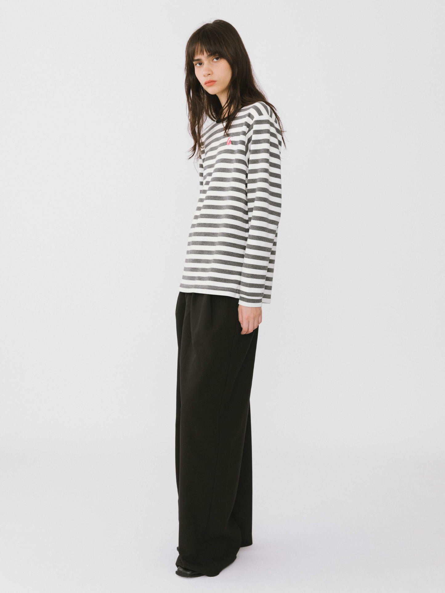 Oversized Striped Long Sleeve Top