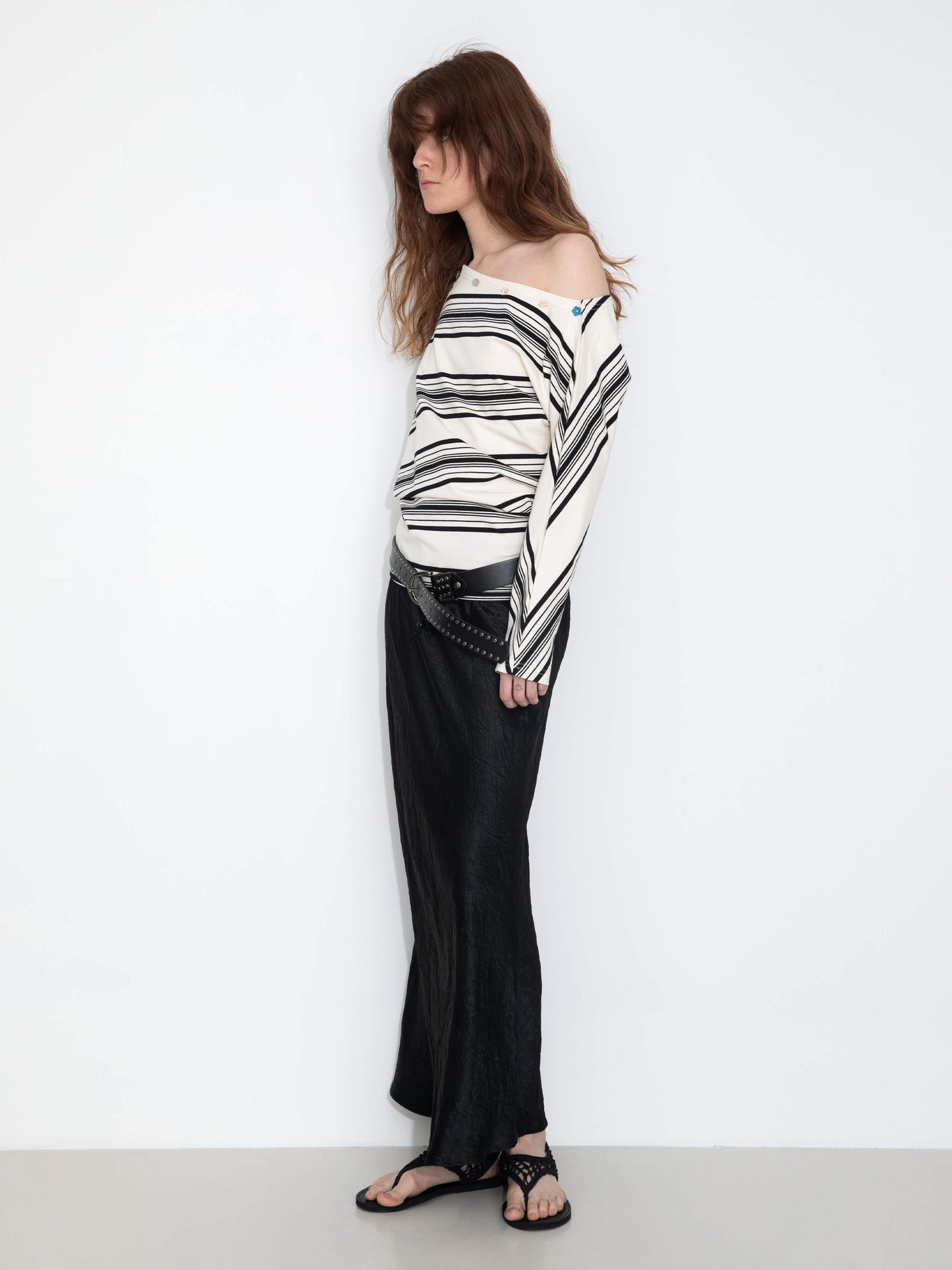 100% Heavyweight Acetate Bias Cut Skirt