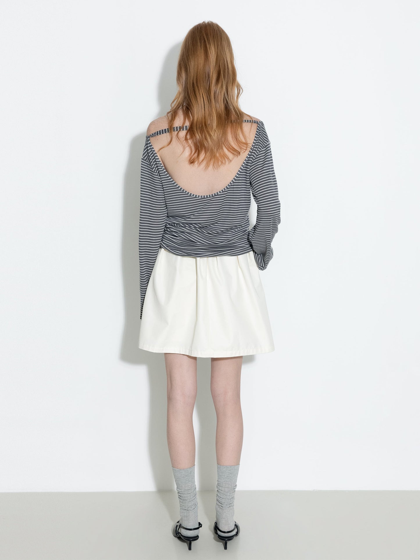 A-line Skirt with Cotton blend