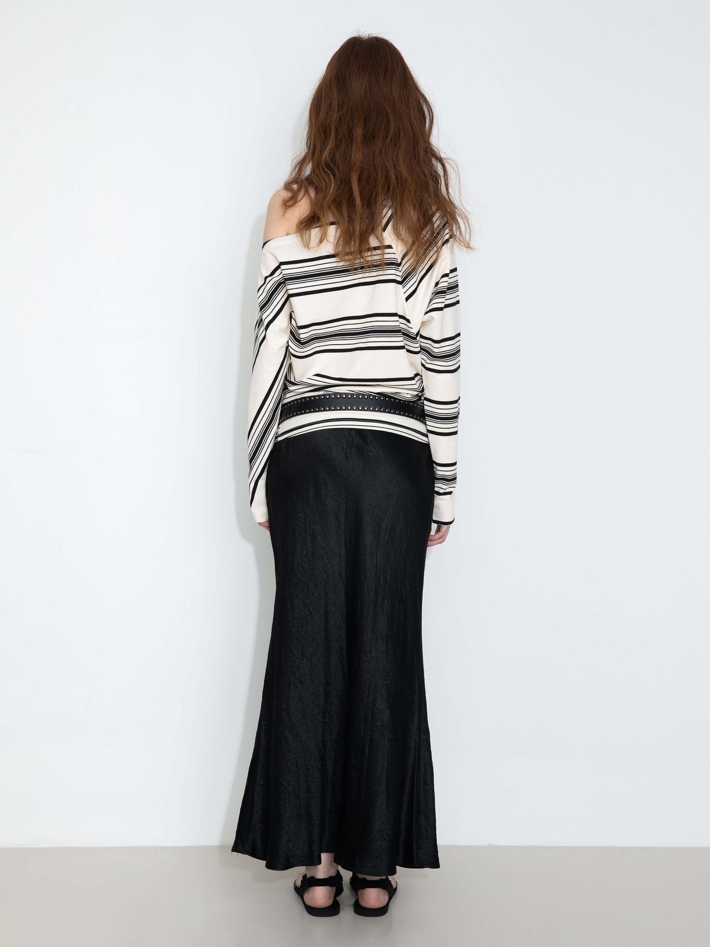 100% Heavyweight Acetate Bias Cut Skirt