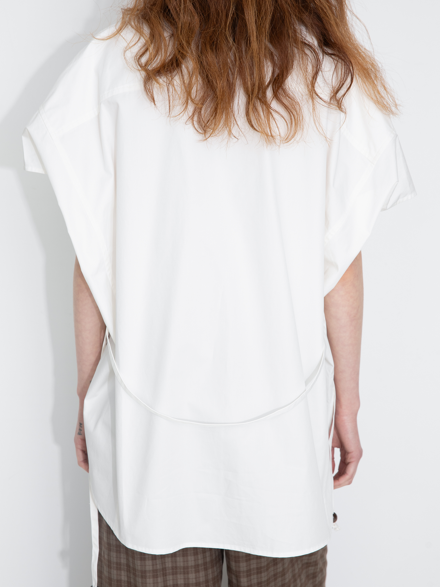 Beaded Placket Utility Short-Sleeve Shirt