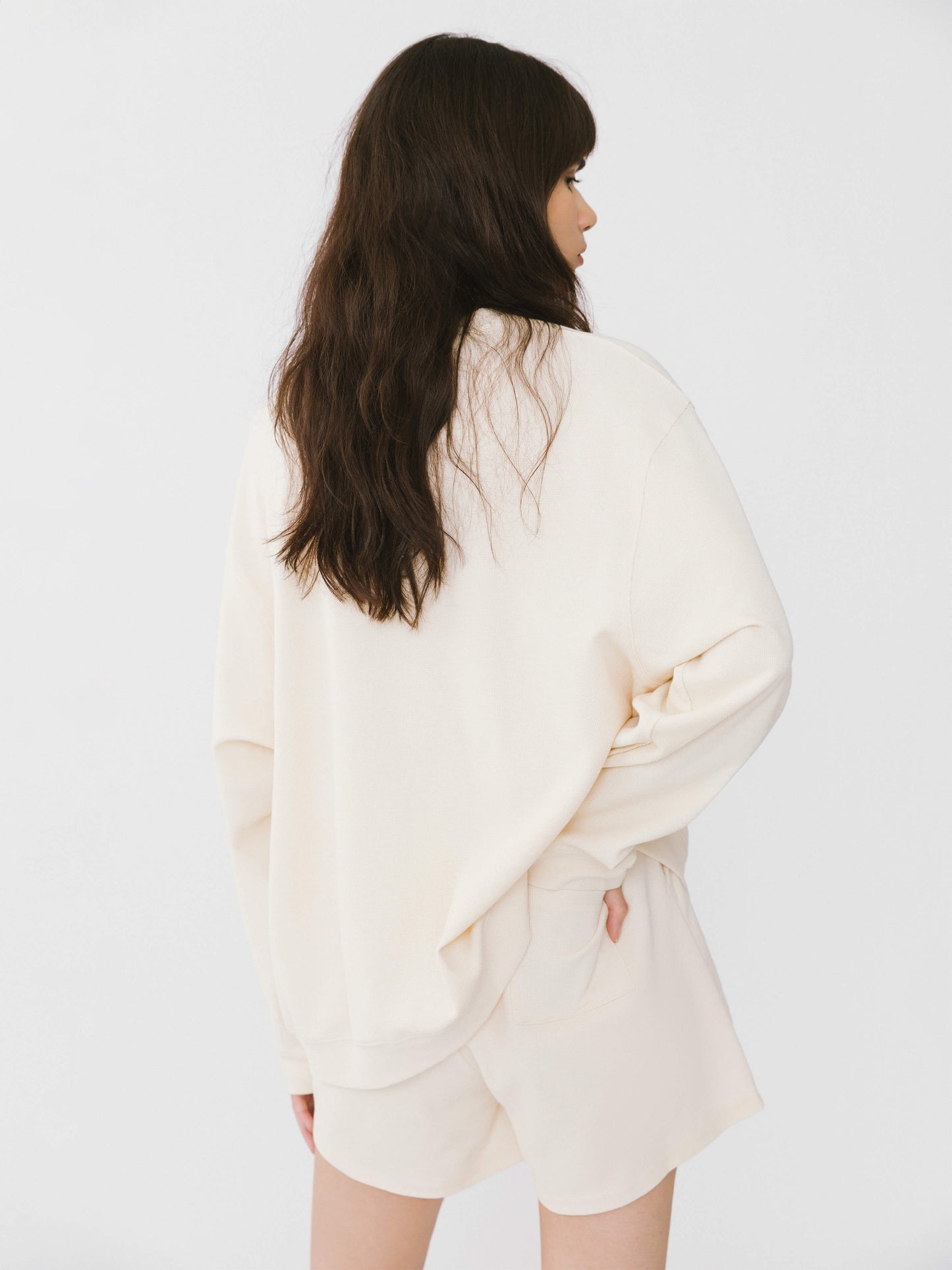 Oversized Long Sleeve T-Shirt and Matching Shorts