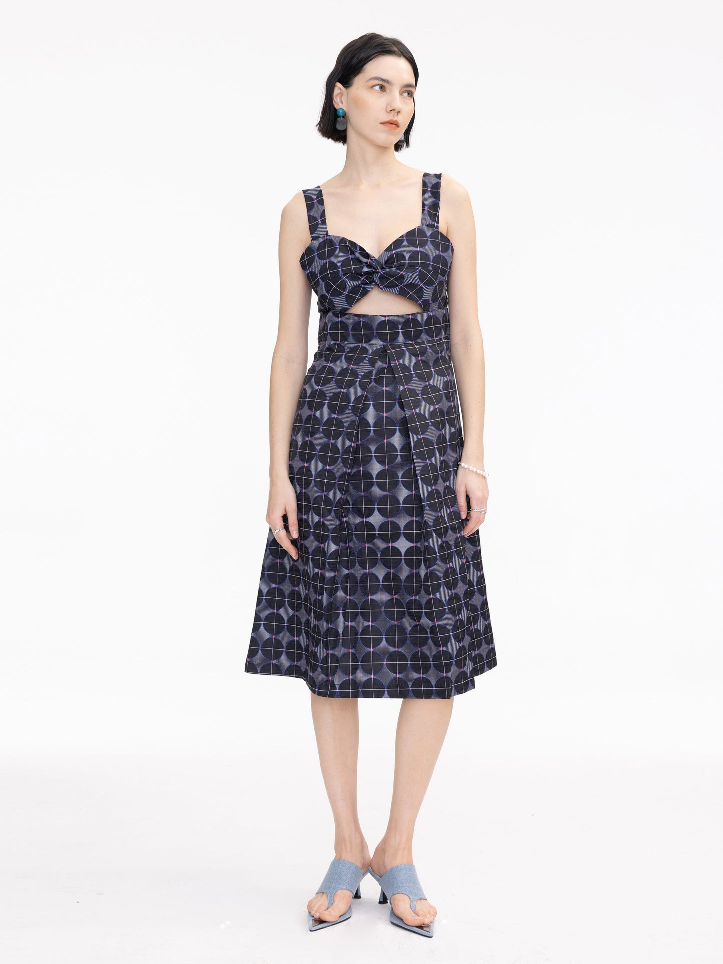 Sweetheart Neckline Cut Out Dress