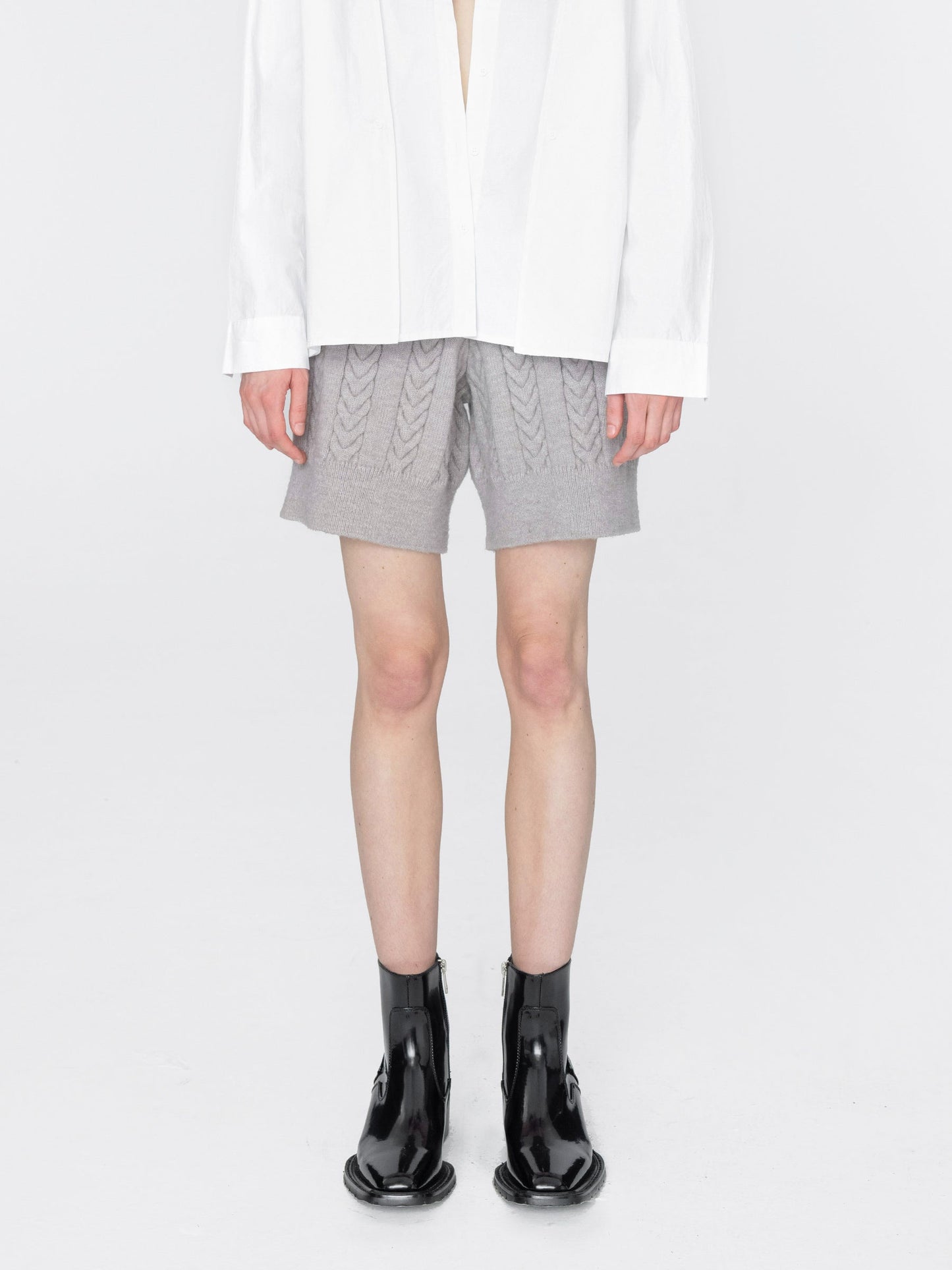 Fishbone Knit Shorts
