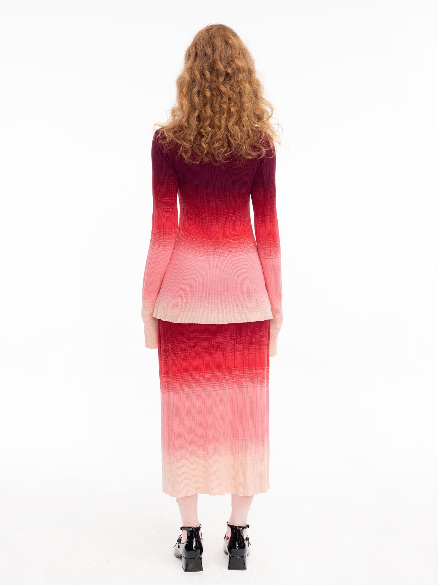 Gradient Coloured Thin Cardigan