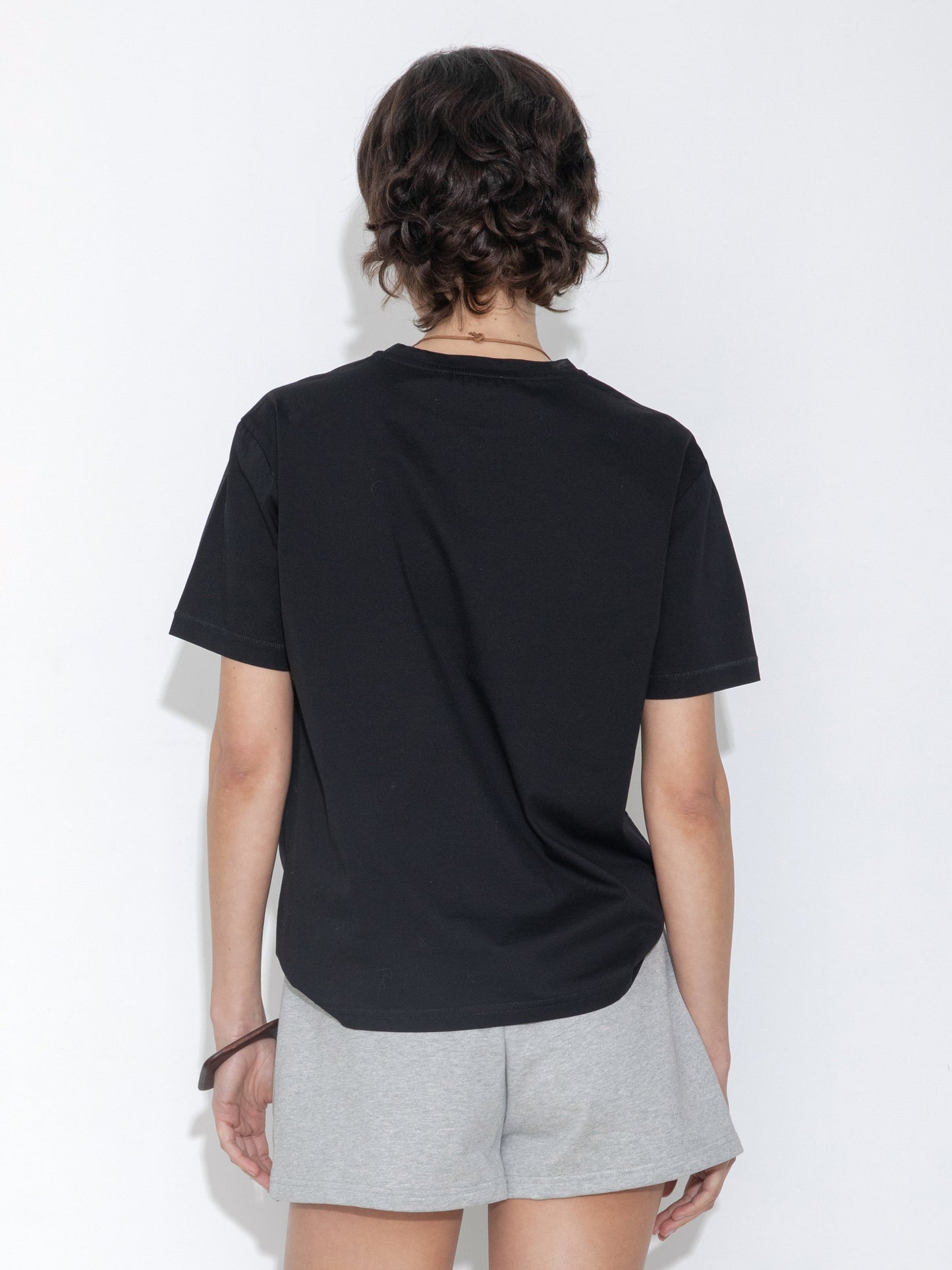 C by CUBIC Oversized Crew Neck Solid T-Shirt