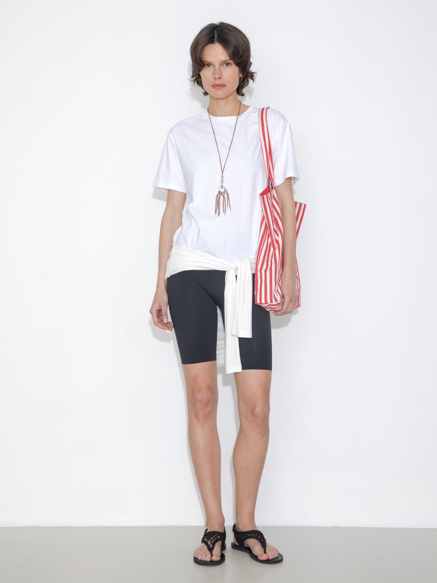 C by CUBIC Oversized Crew Neck Solid T-Shirt