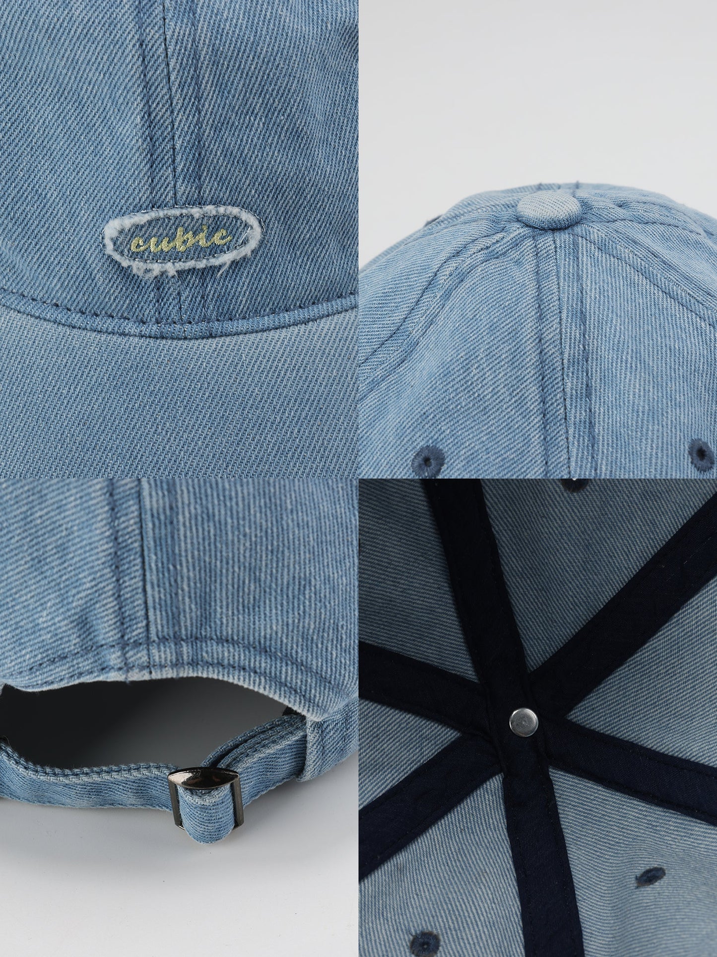Denim Cubic Cap