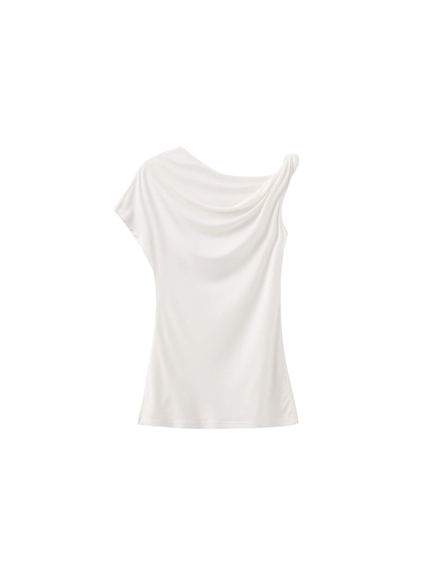 Slim-Fit One-Shoulder T-Shirt