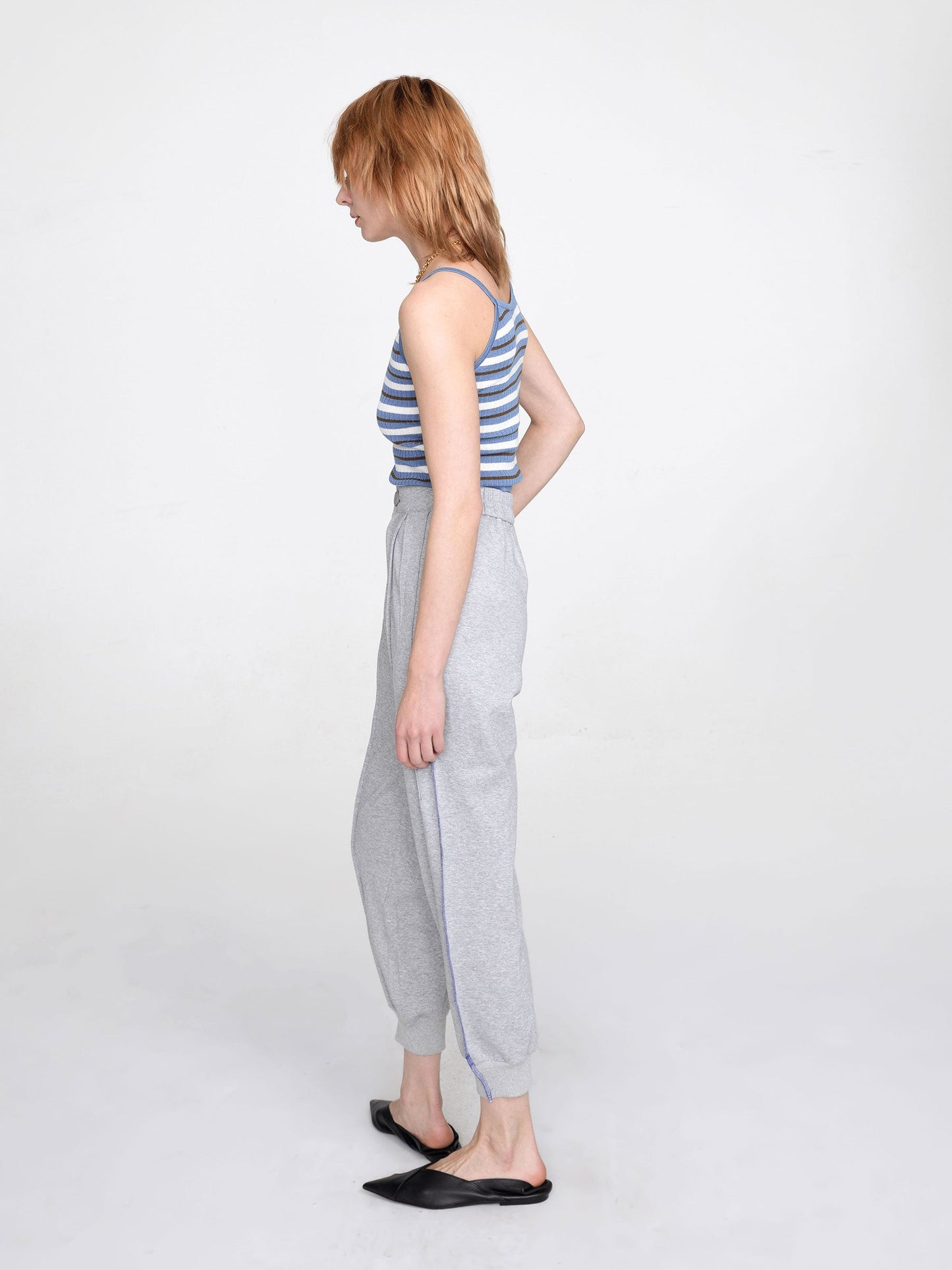 CUBIC Women's High Waisted Cuffed Pleated Pants