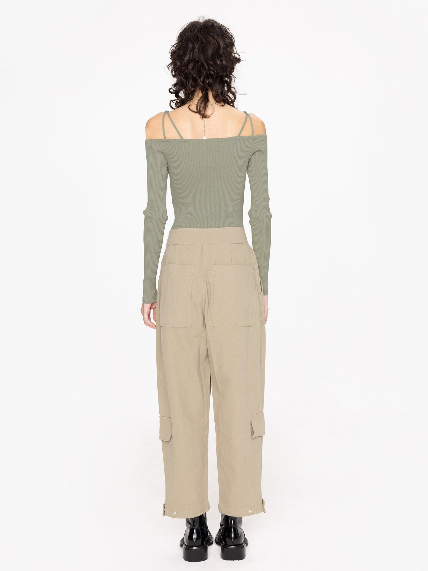 Pleat Cargo Trousers