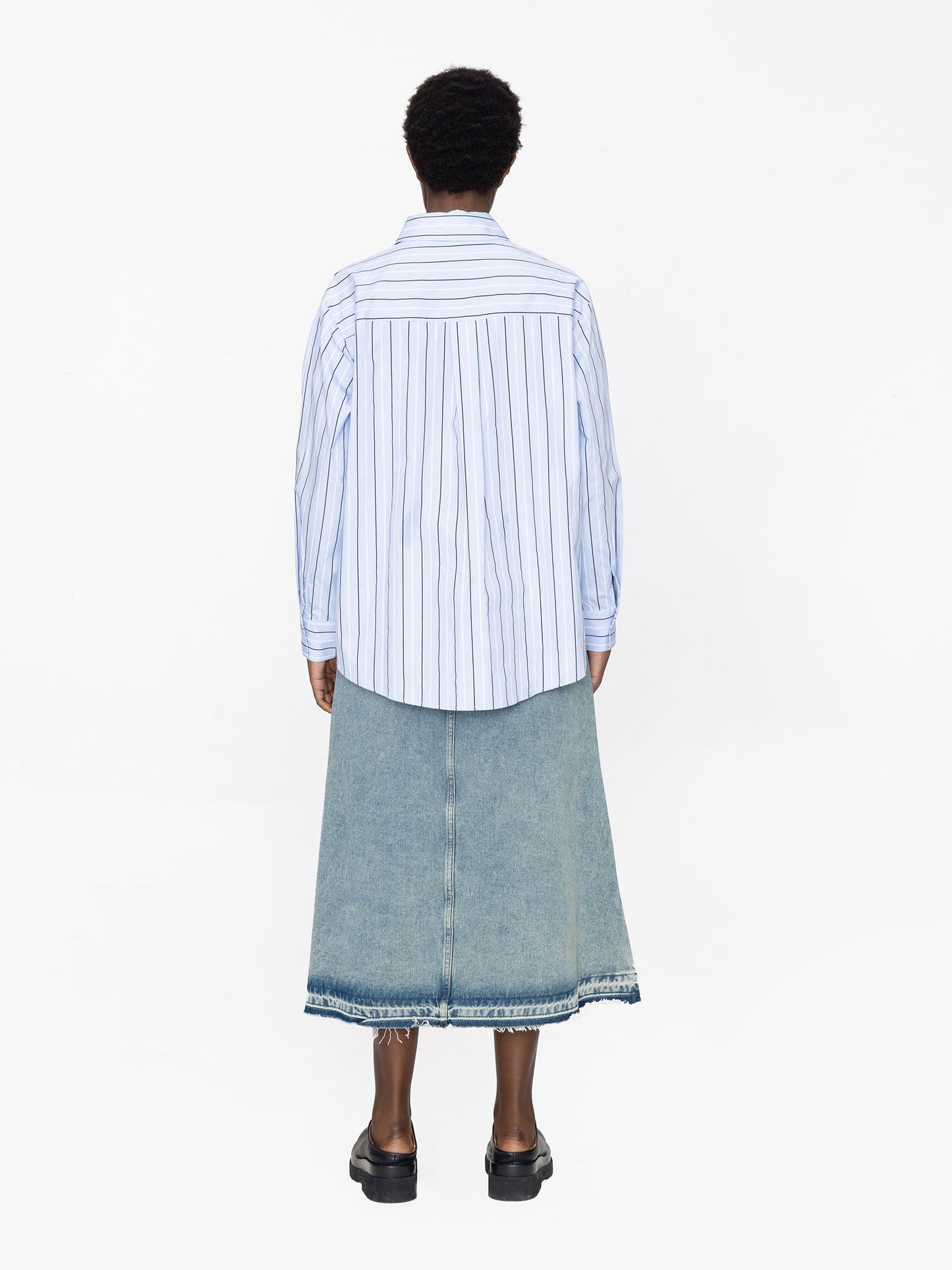 Corset Cup Striped Shirt