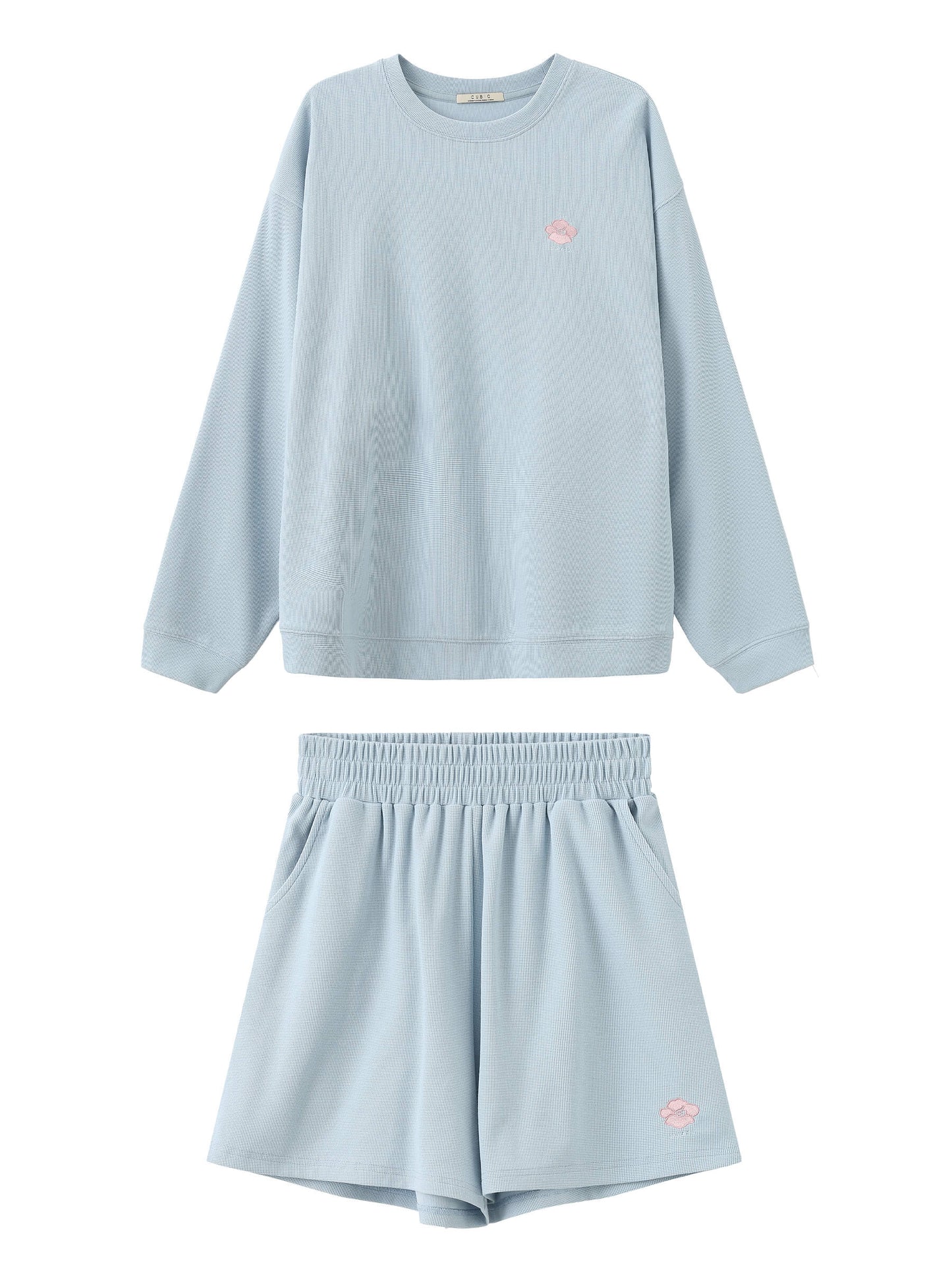 Oversized Long Sleeve T-Shirt and Matching Shorts
